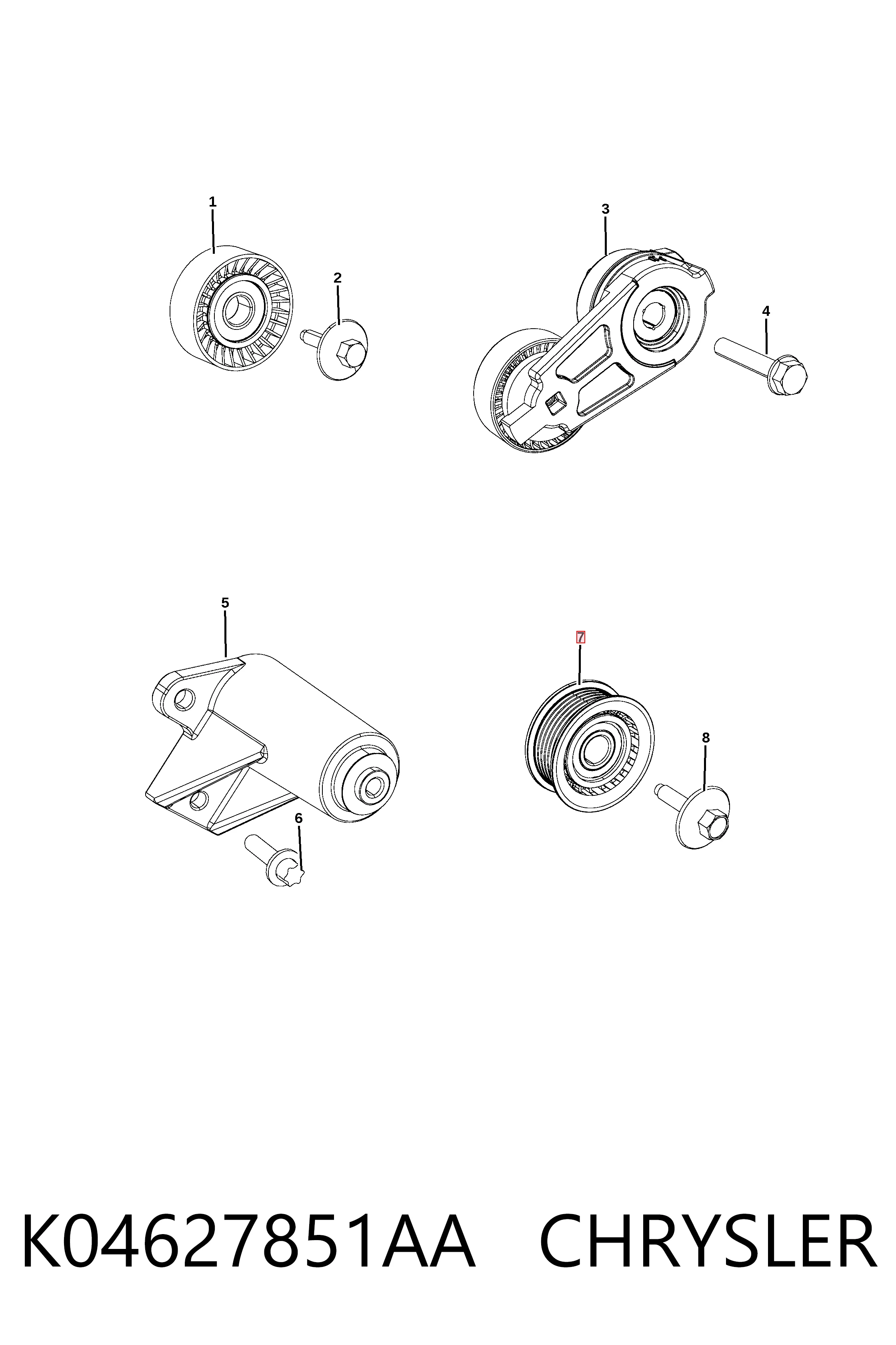K04627851AA Chrysler