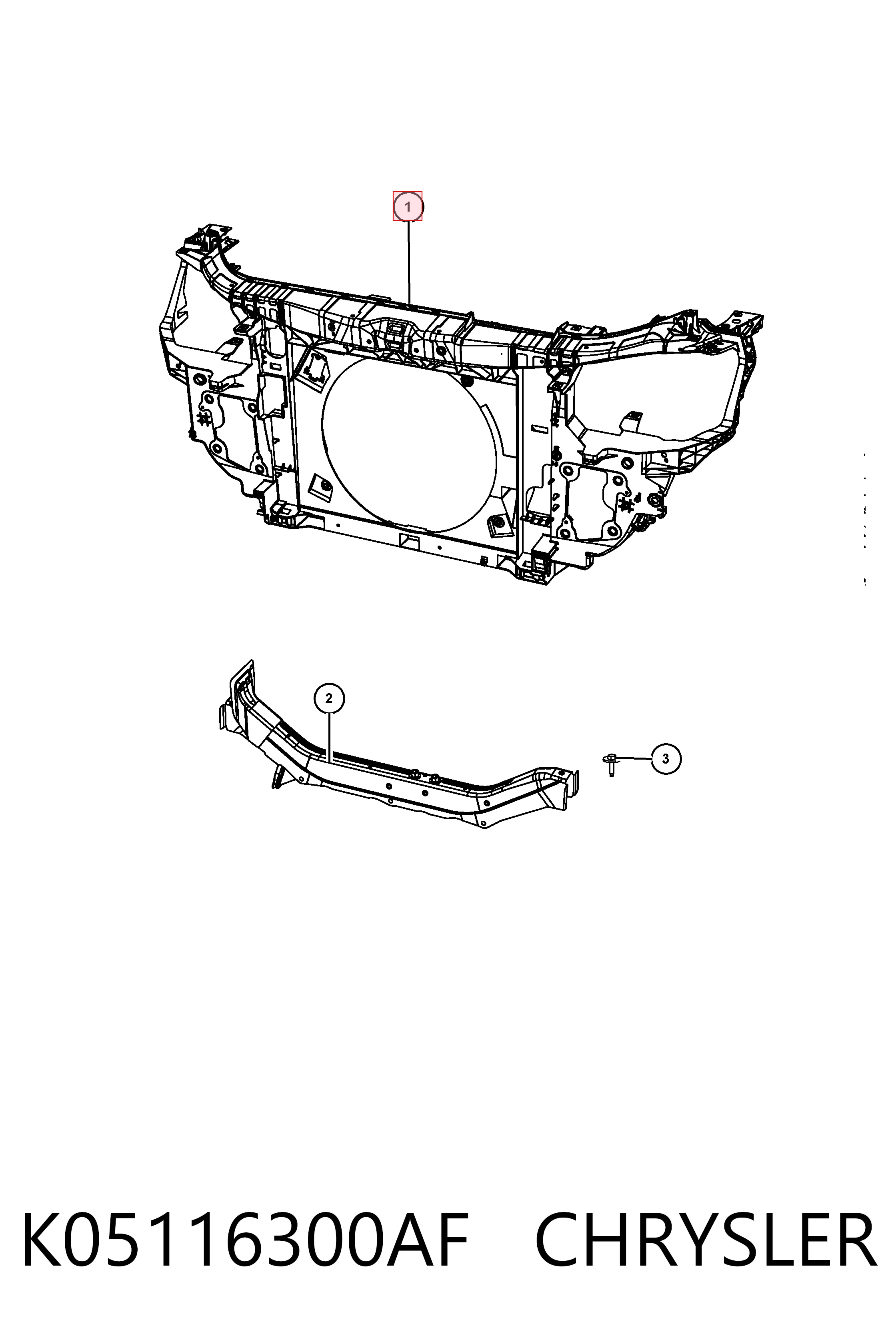 Compre Suporte do radiador montado (painel de montagem de fixação das luzes) Dodge Journey 
