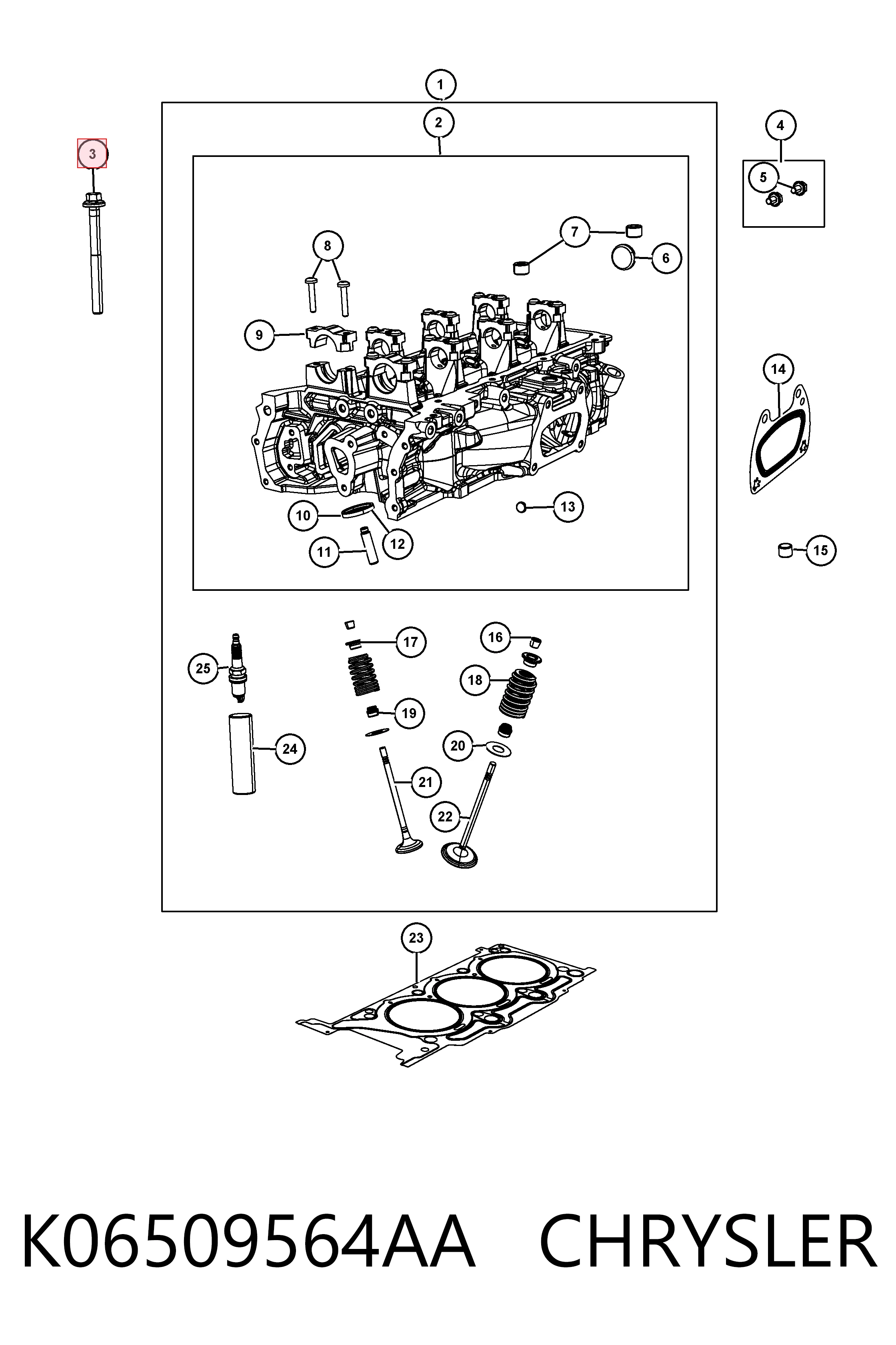 Parafuso de cabeça de motor (CBC) Fiat/Alfa/Lancia K06509564AA preço, a partir de 22,22 USD