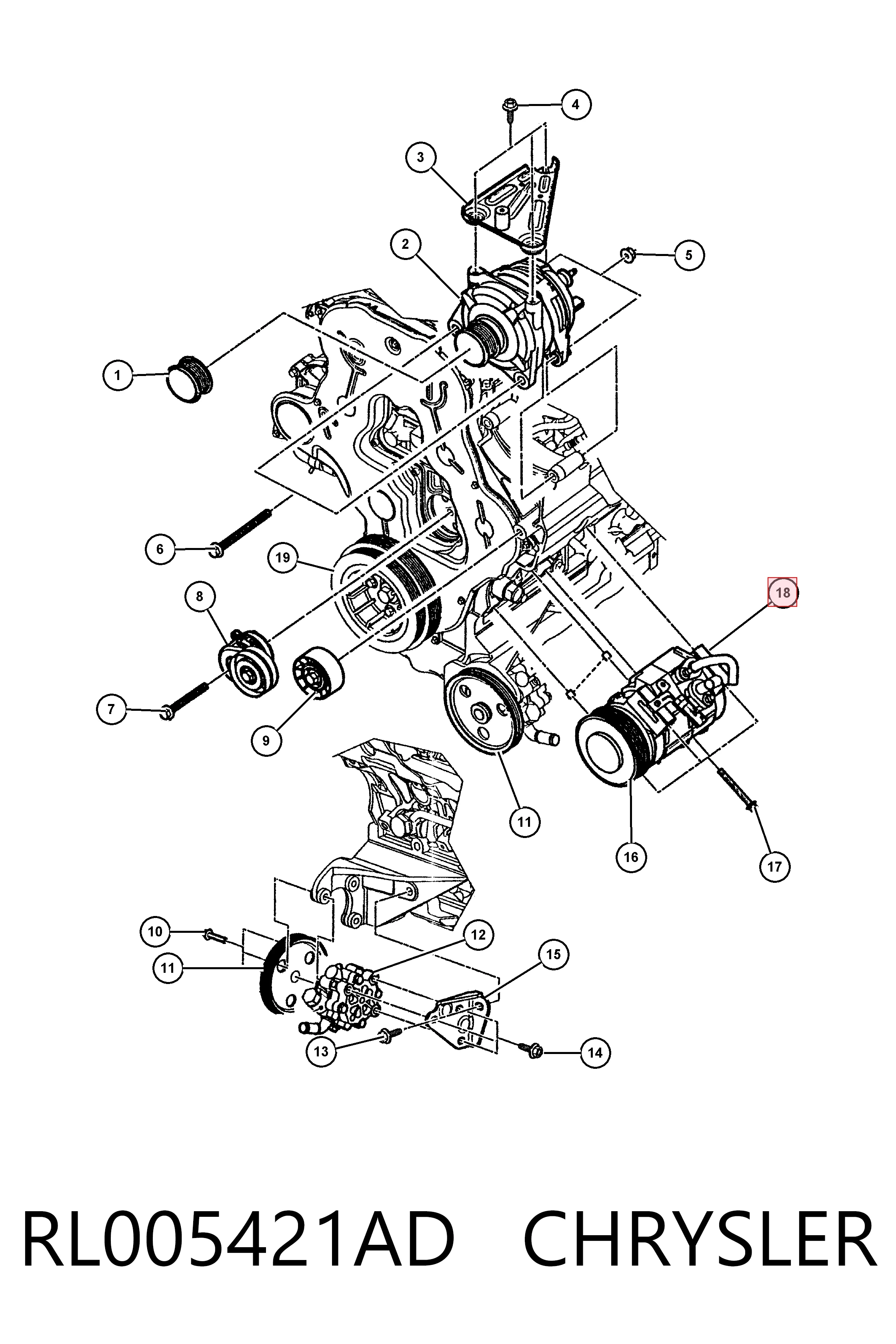Compressor de aparelho de ar condicionado Fiat/Alfa/Lancia K05005421AD preço, a partir de 167,65 USD