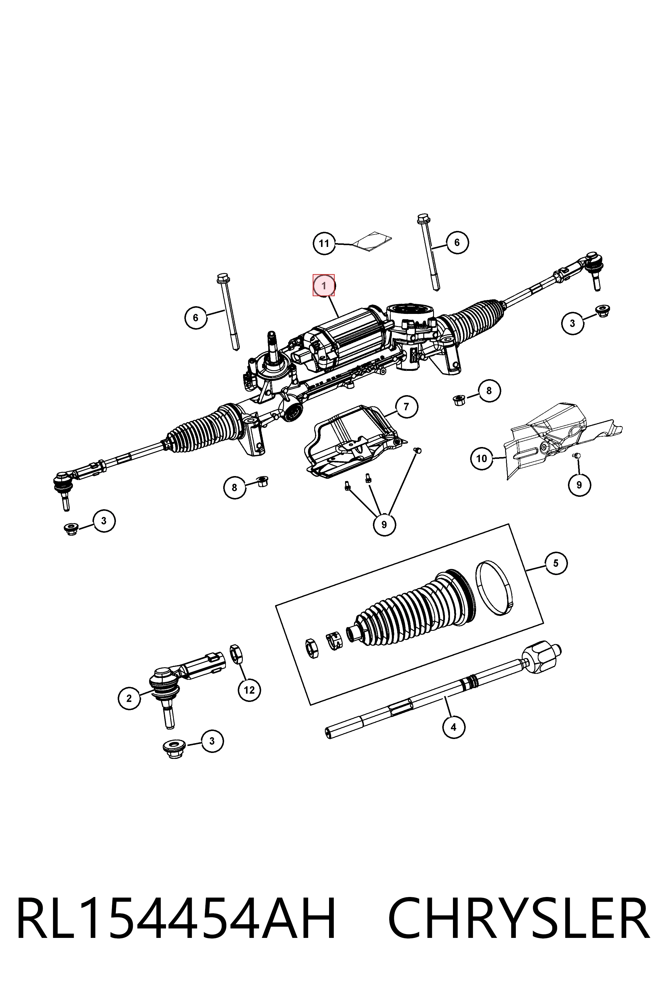 Cremalheira da direção Fiat/Alfa/Lancia K68369262AA preço, a partir de 4051,70 USD