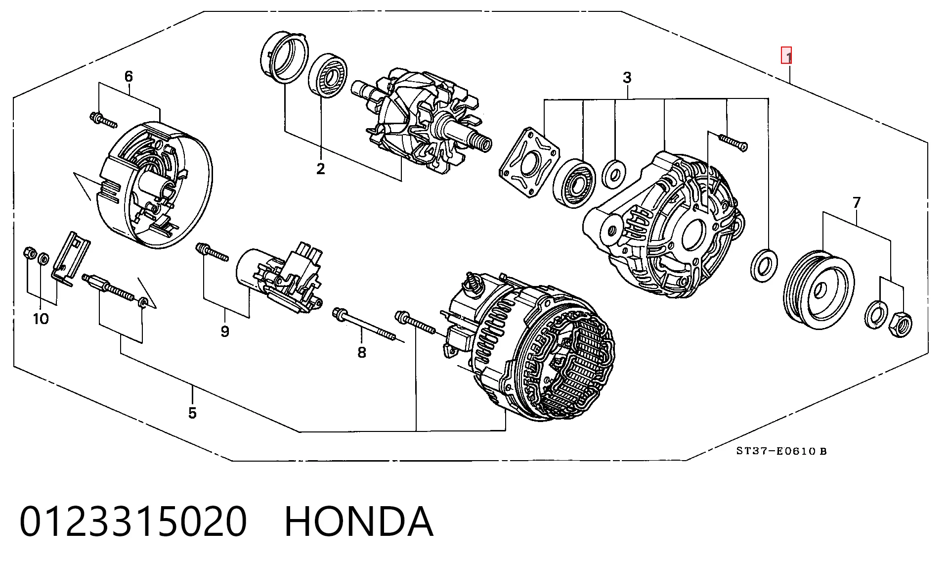 0123315020 Honda Gerador