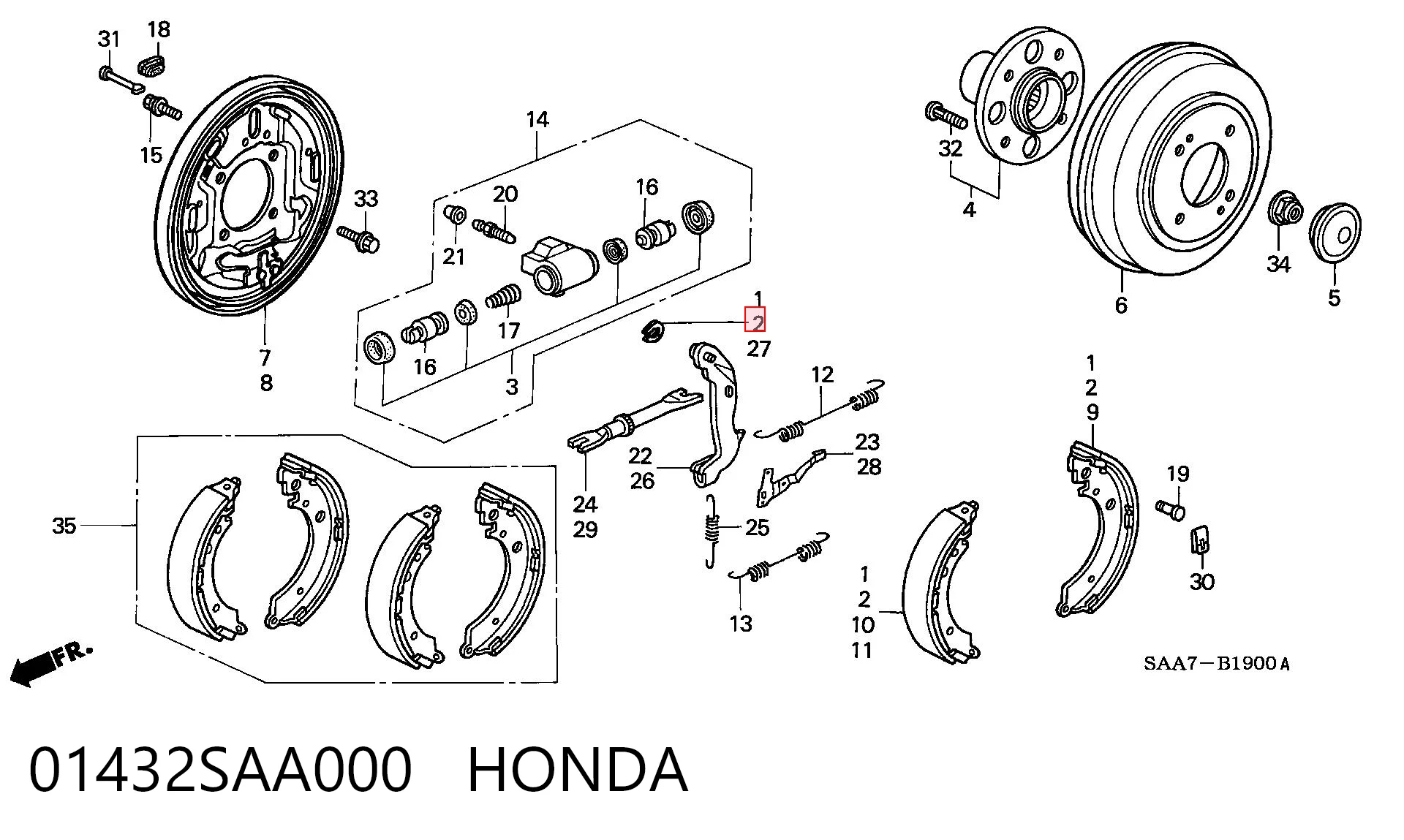 01432SAA000 Honda