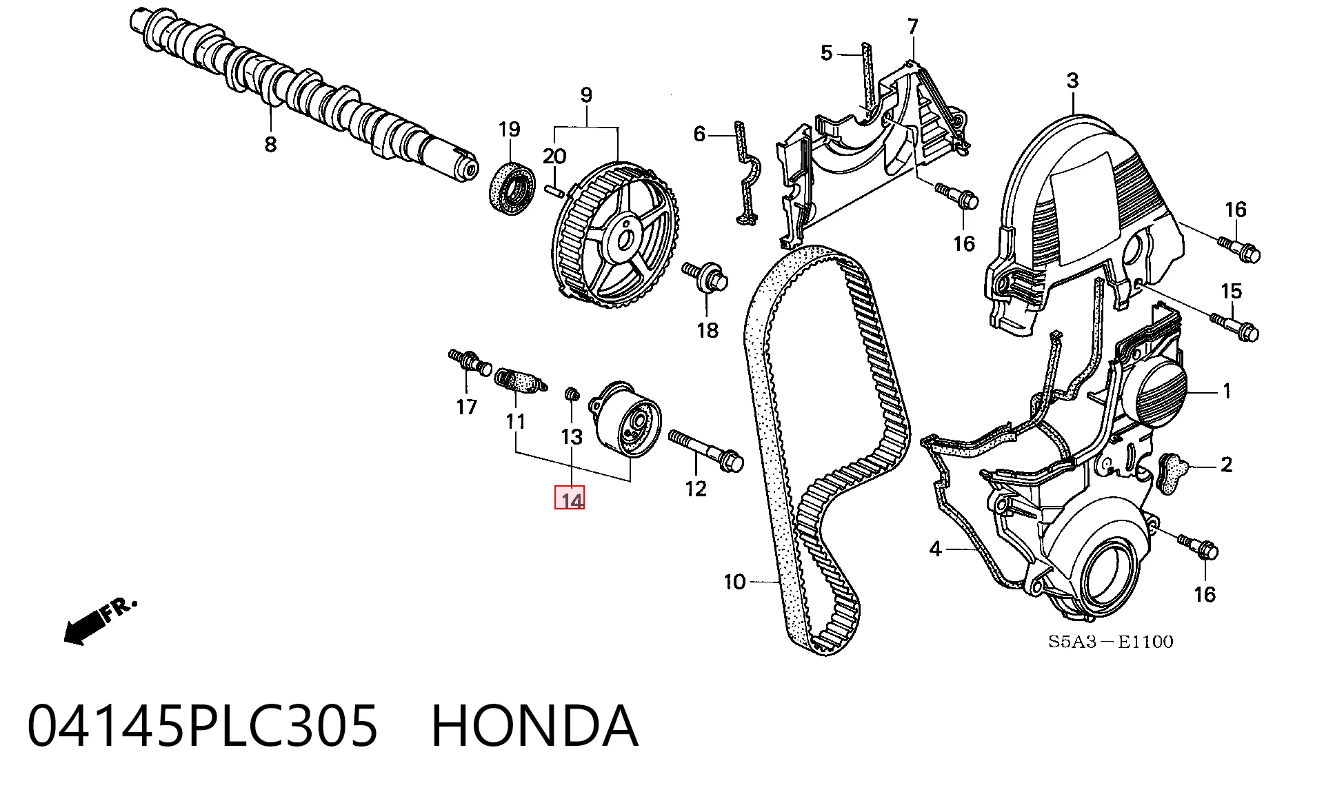 04145PLC305 Honda