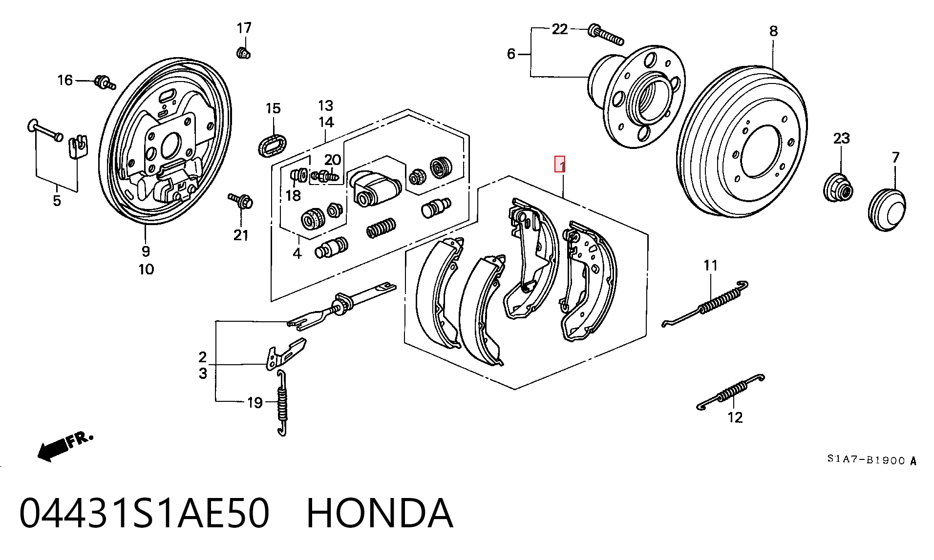 04431S1AE50 Honda