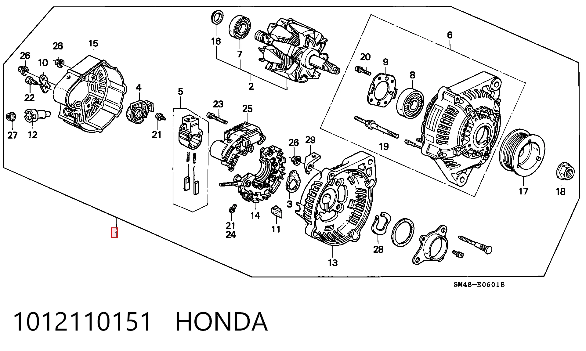 Gerador Honda Accord preço, a partir de 36,61 USD