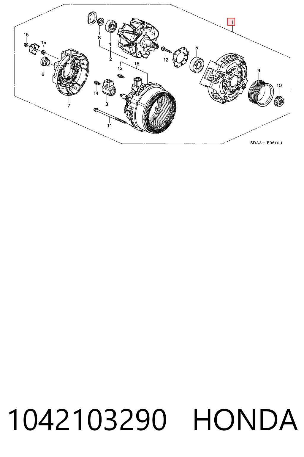 1042103290 Honda Gerador