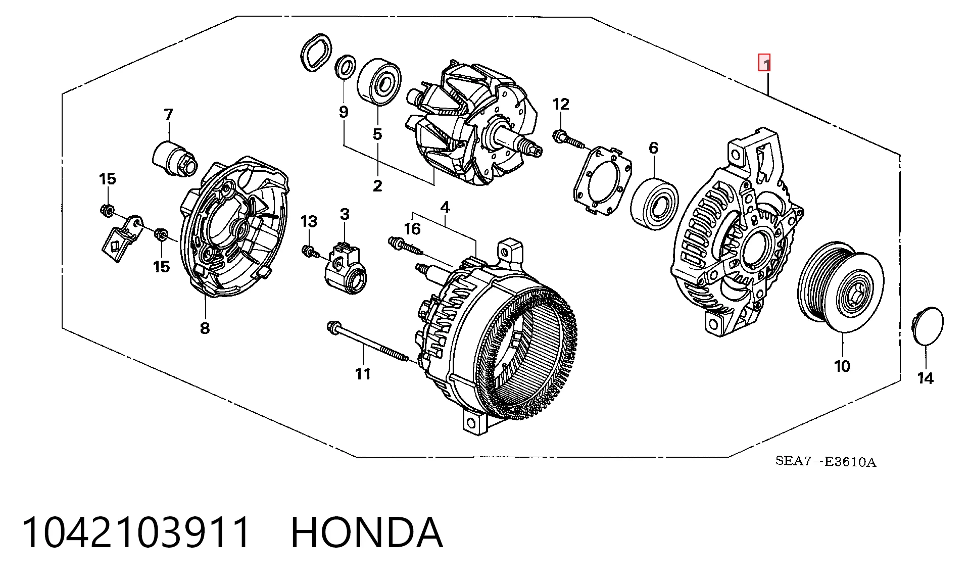 1042103911 Honda Gerador