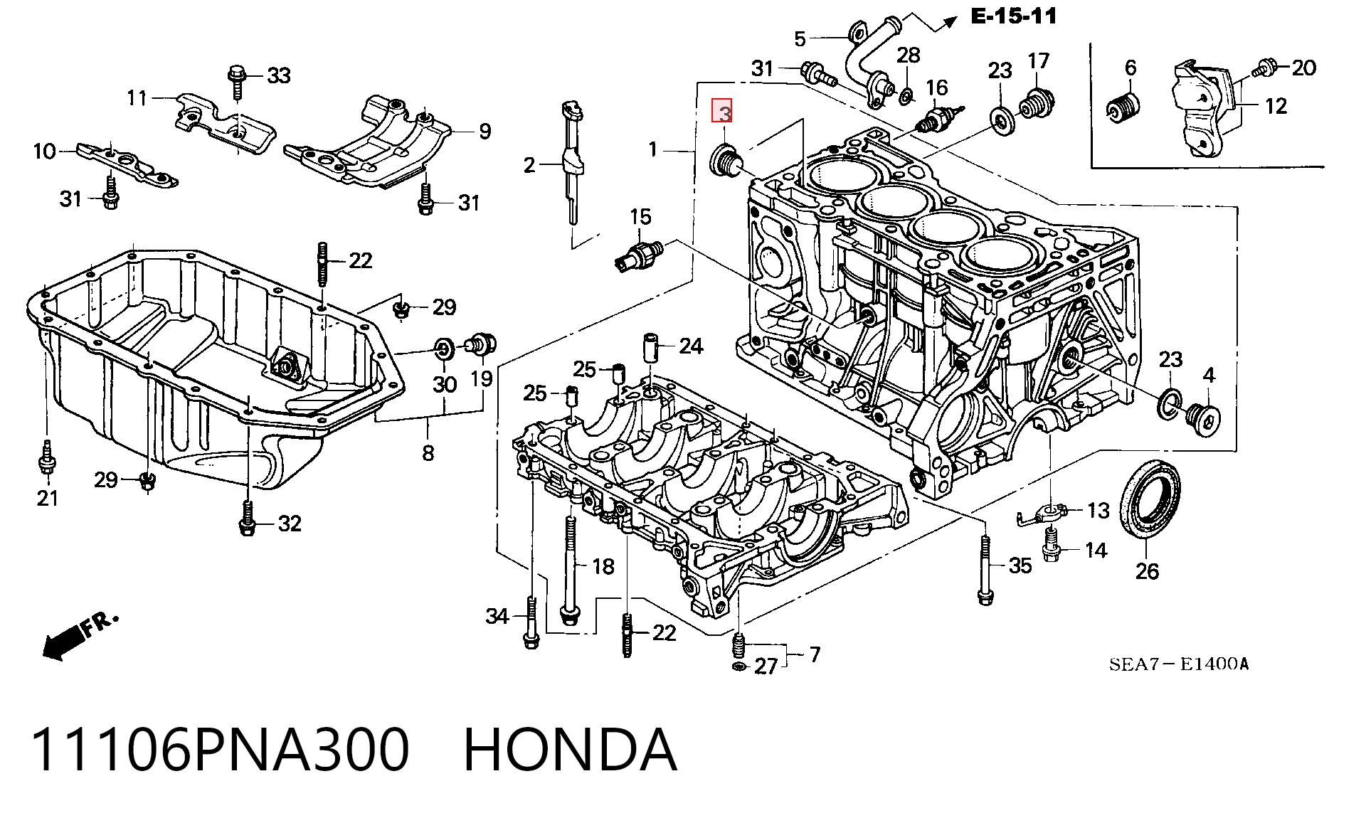 11106PNA300 Honda