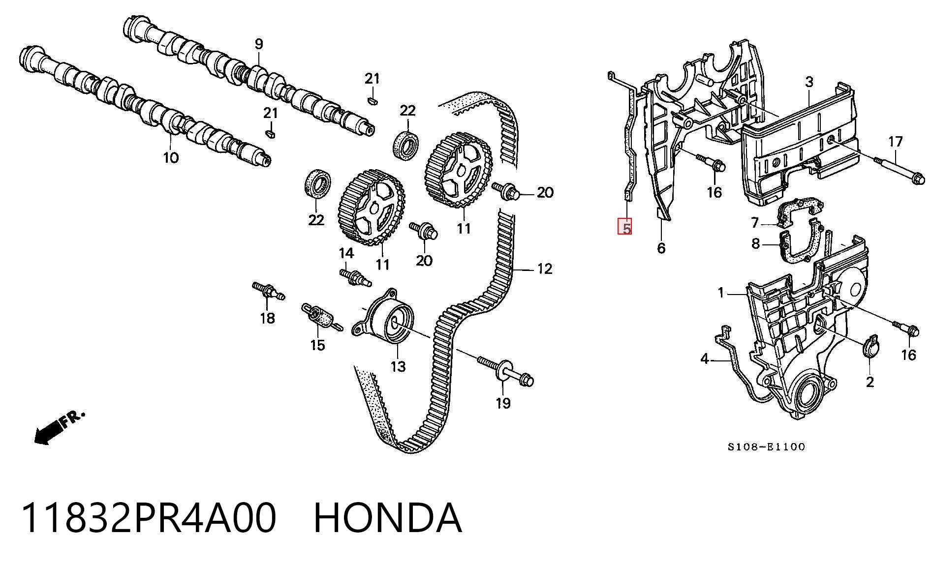 11832PR4A00 Honda 
