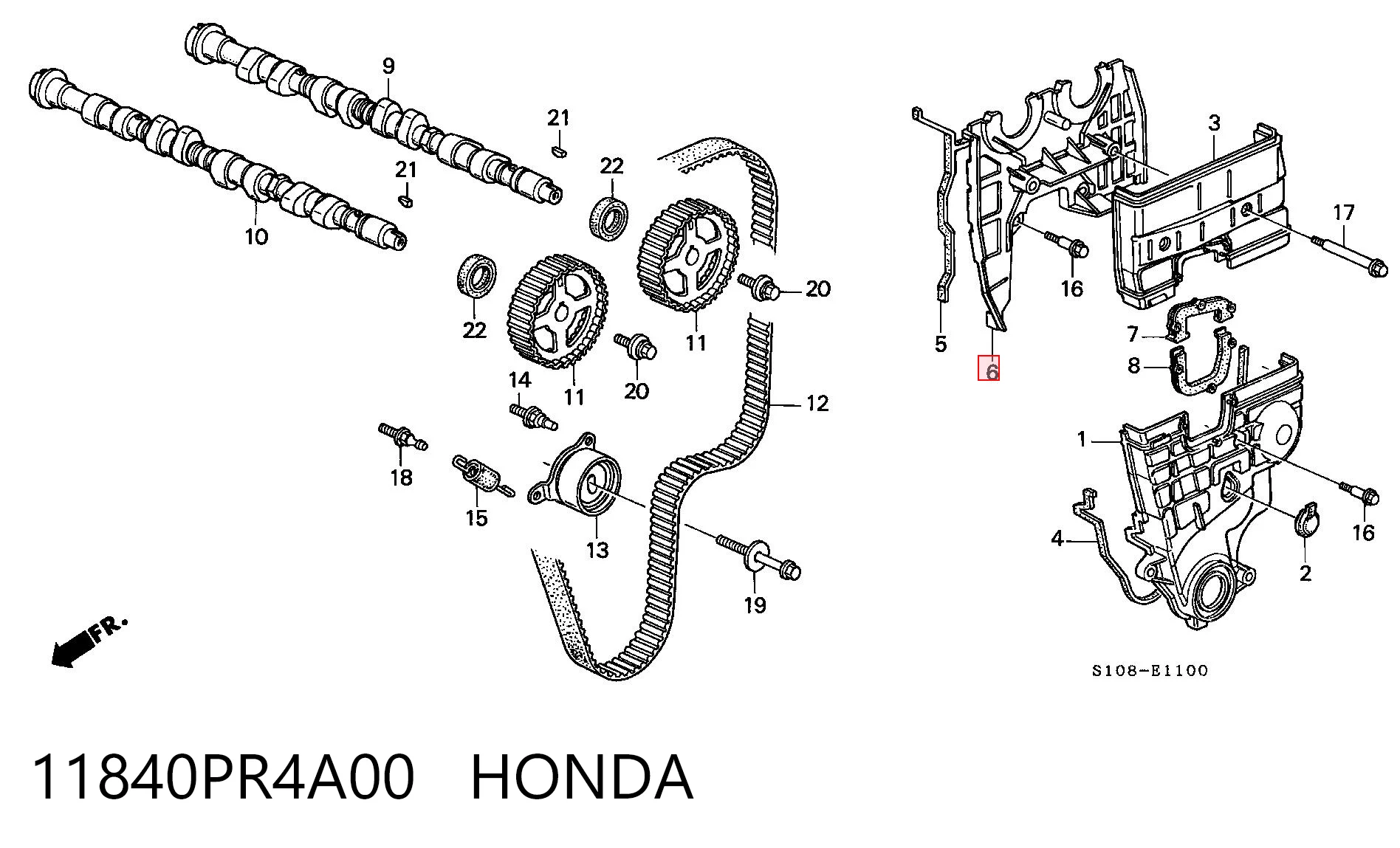 11840PR4A00 Honda 