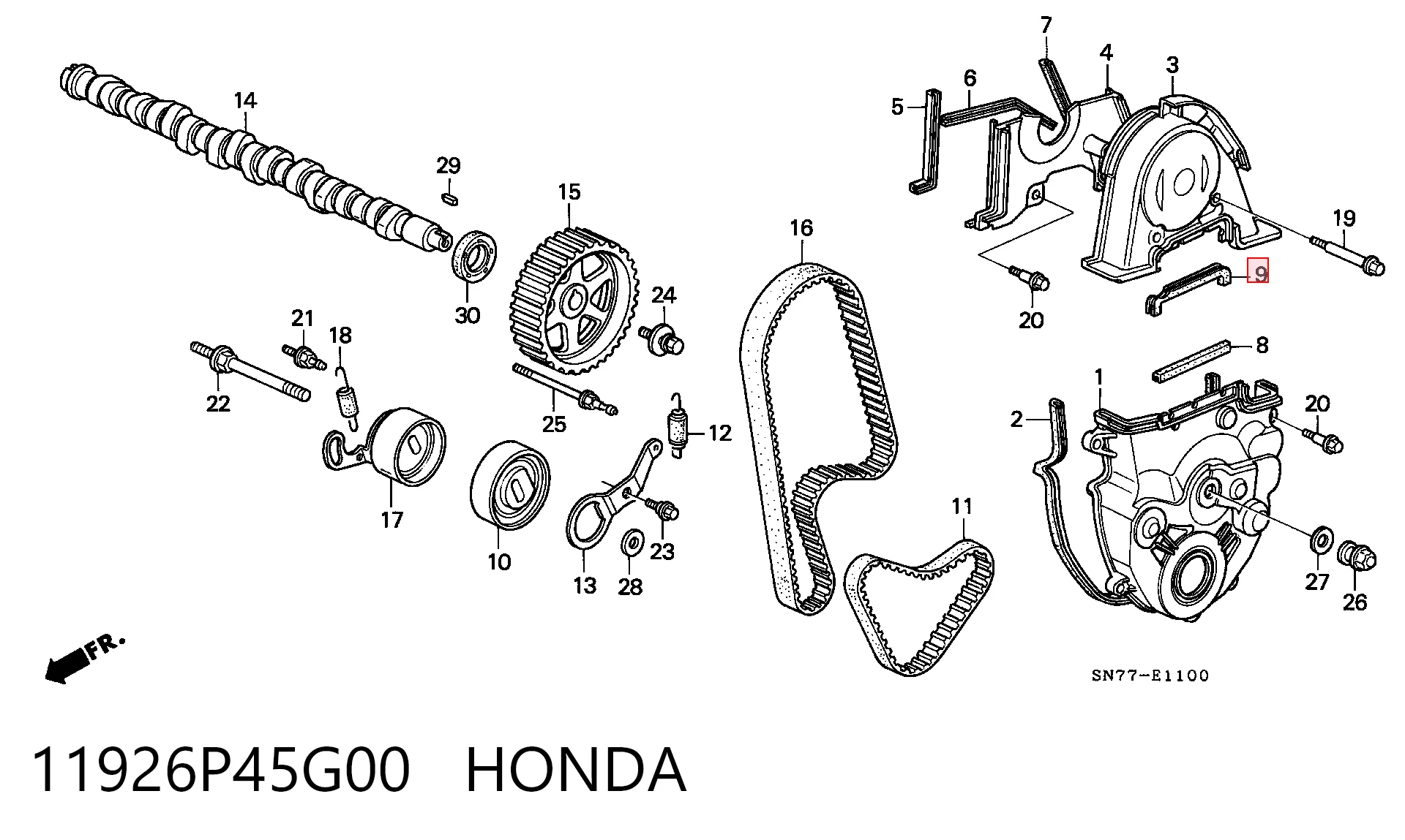 11926P45G00 Honda