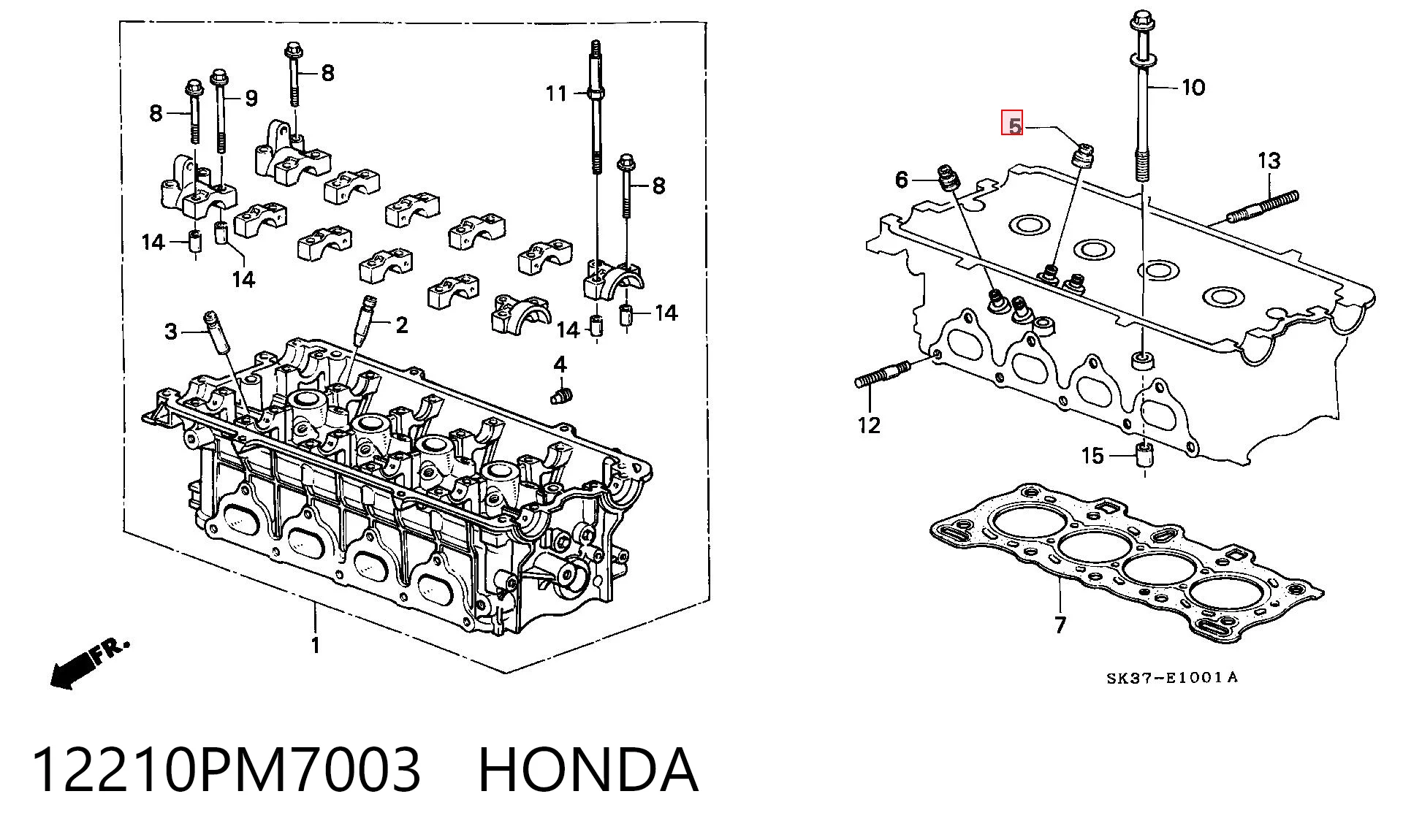 12210PM7003 Honda
