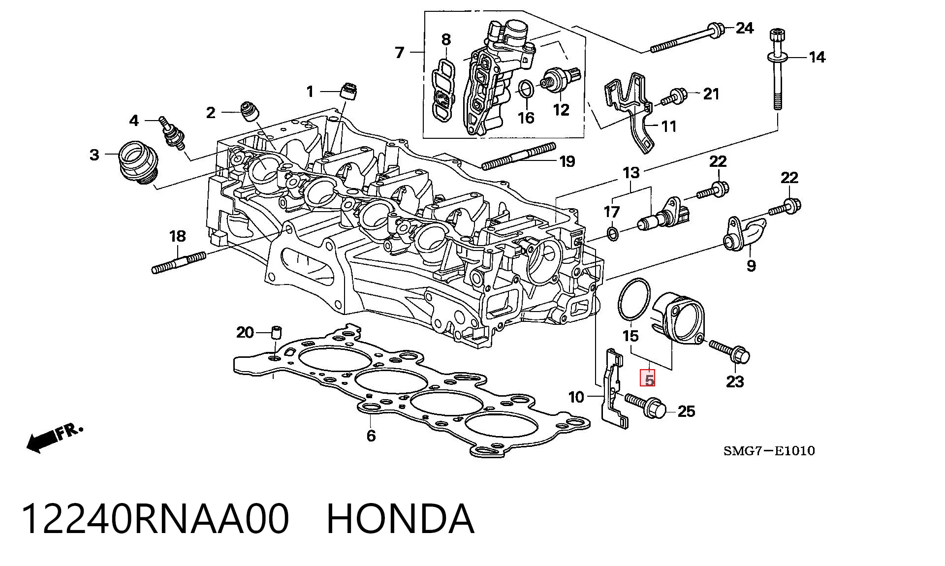 12240RNAA00 Honda Tampão da rolha da árvore distribuidora