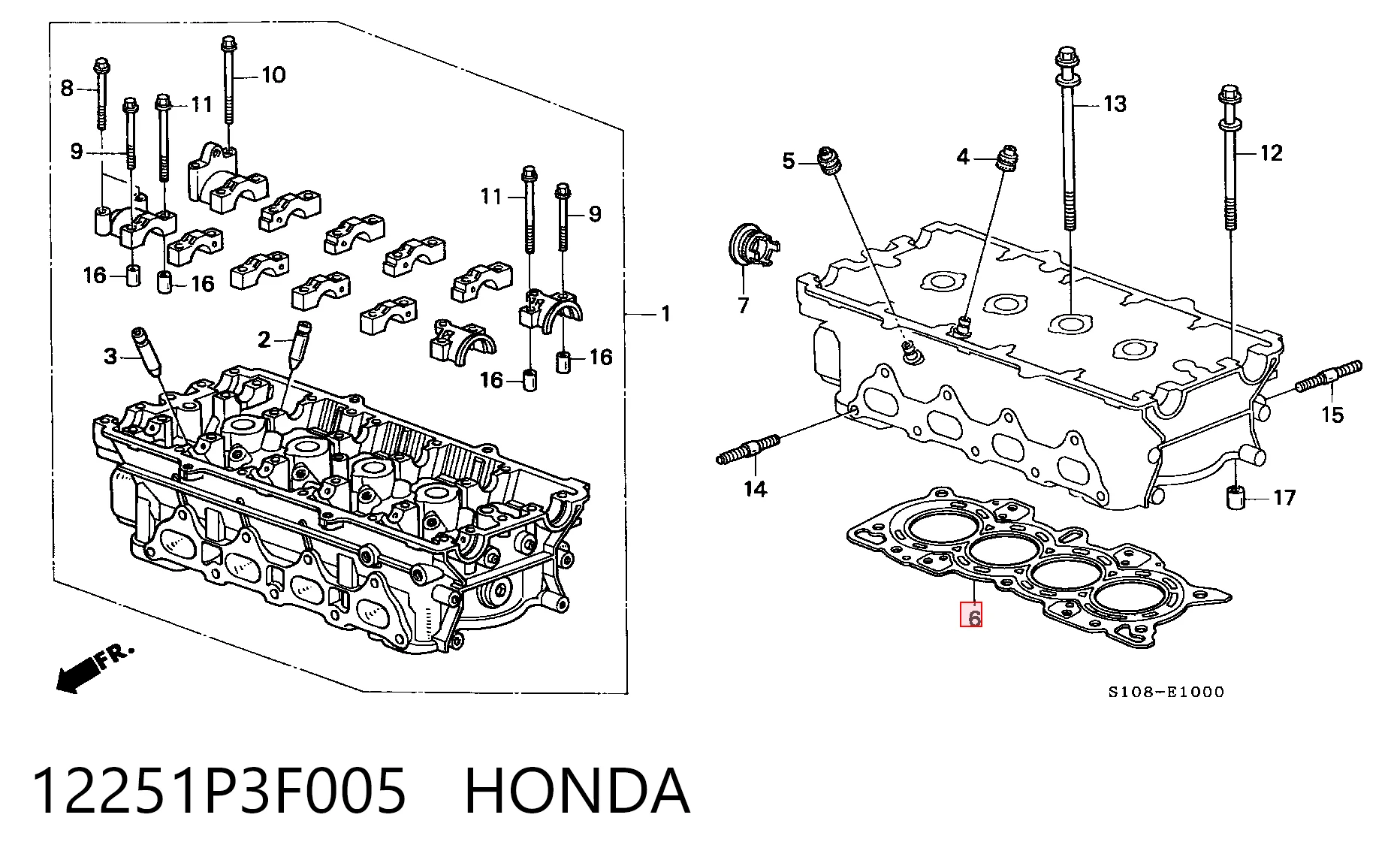 12251P3F005 Honda