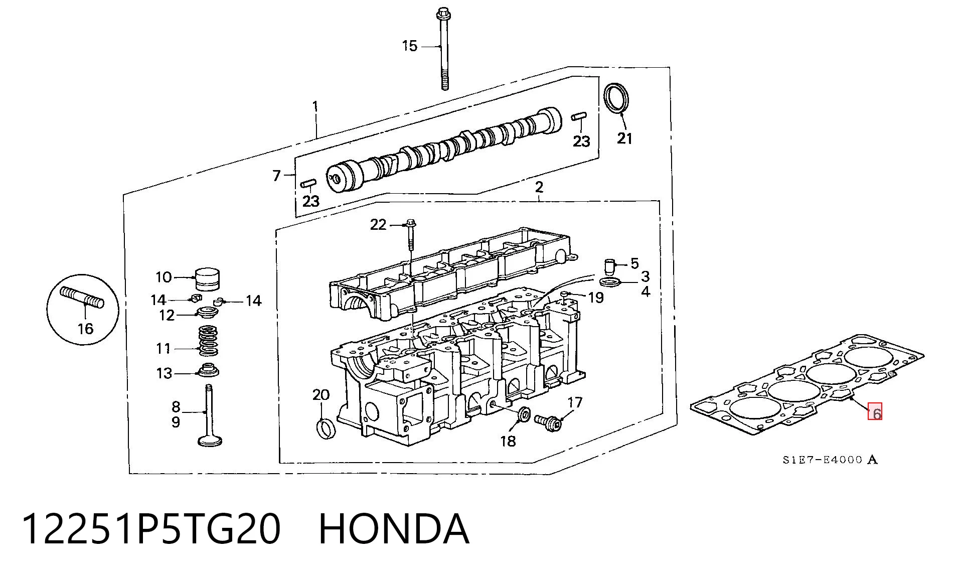 12251P5TG20 Honda