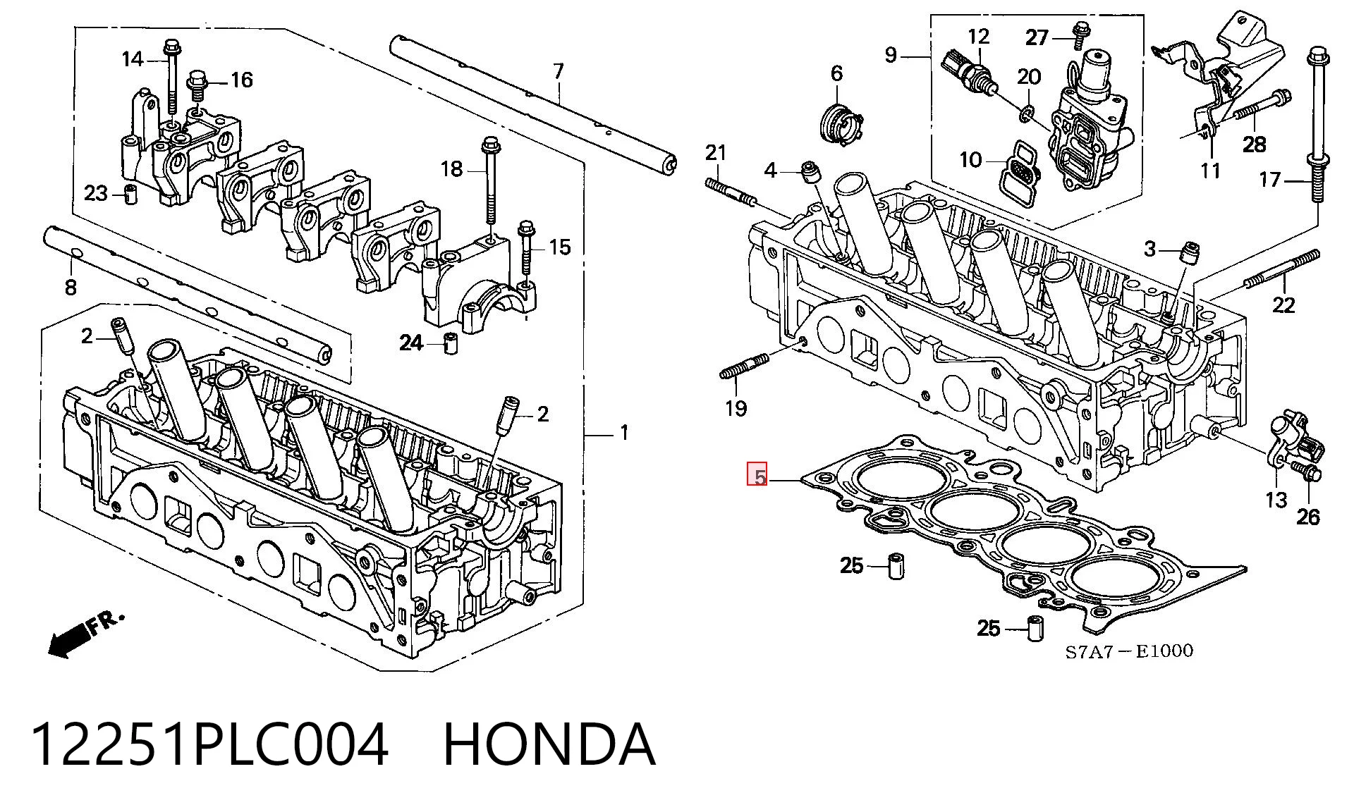 Vedante de cabeça de motor (CBC) Kamoka 8701418