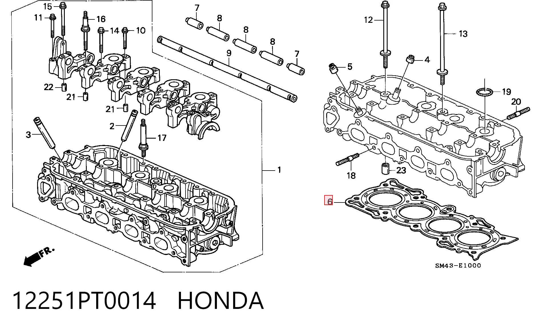 Compre Vedante de cabeça de motor (CBC) Honda Accord 5