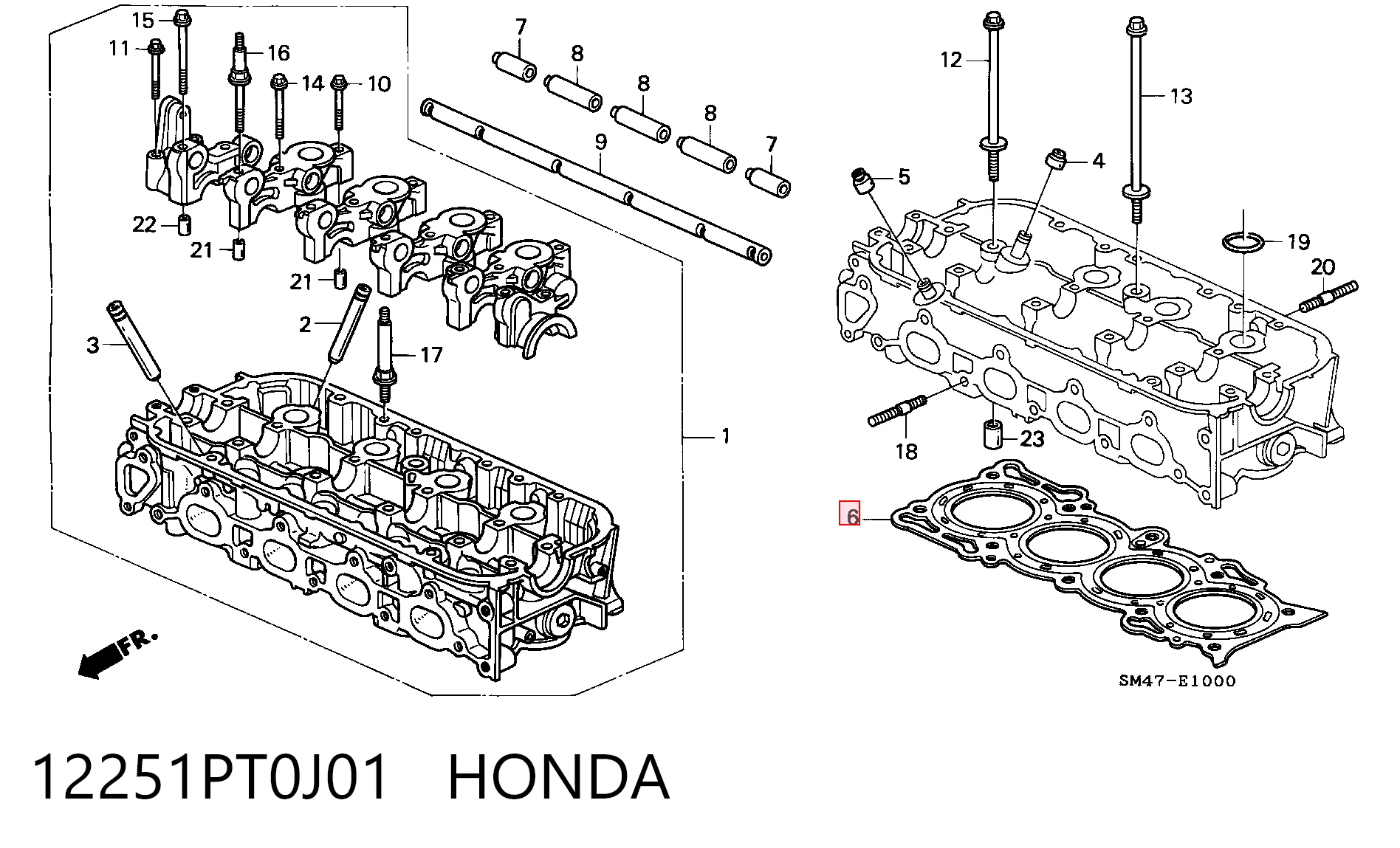 Vedante de cabeça de motor (CBC) Honda Accord preço, a partir de 27,58 USD
