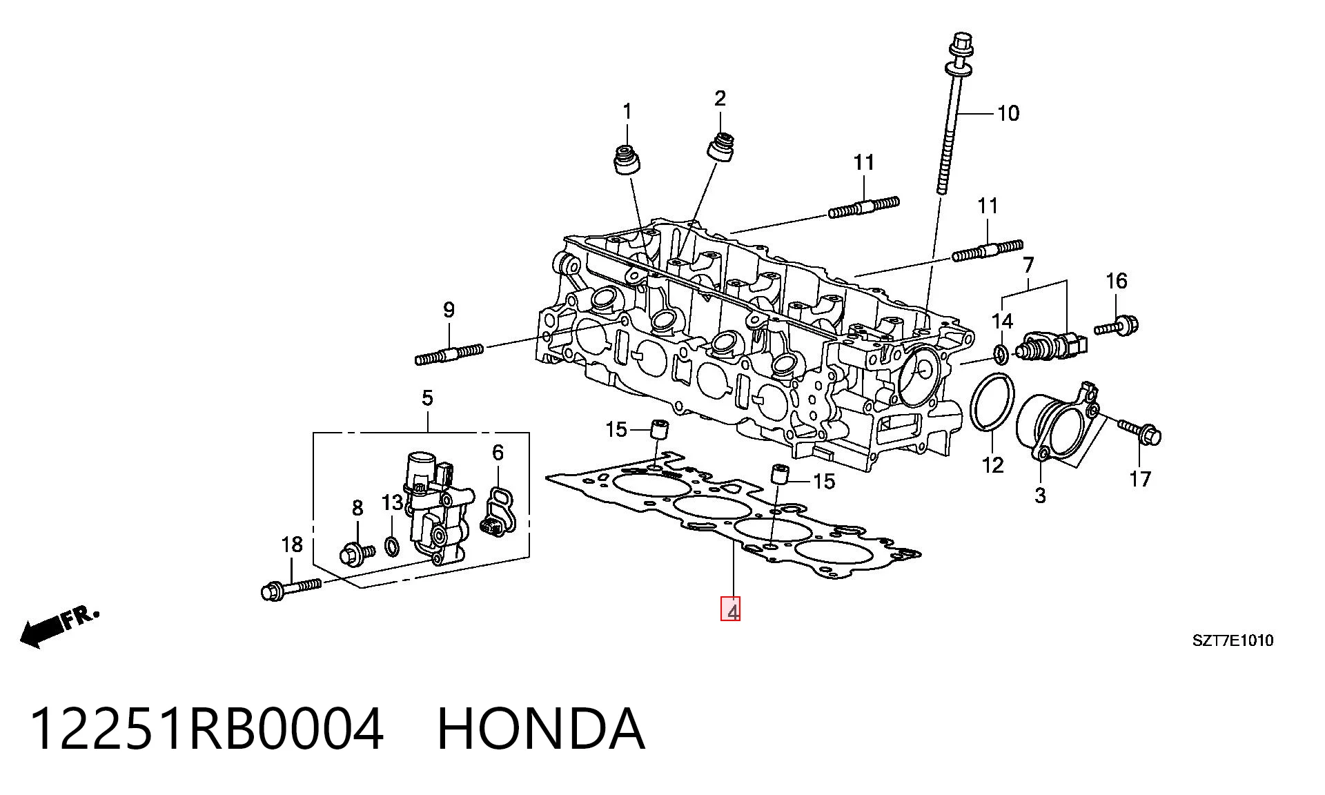 12251RB0004 Honda