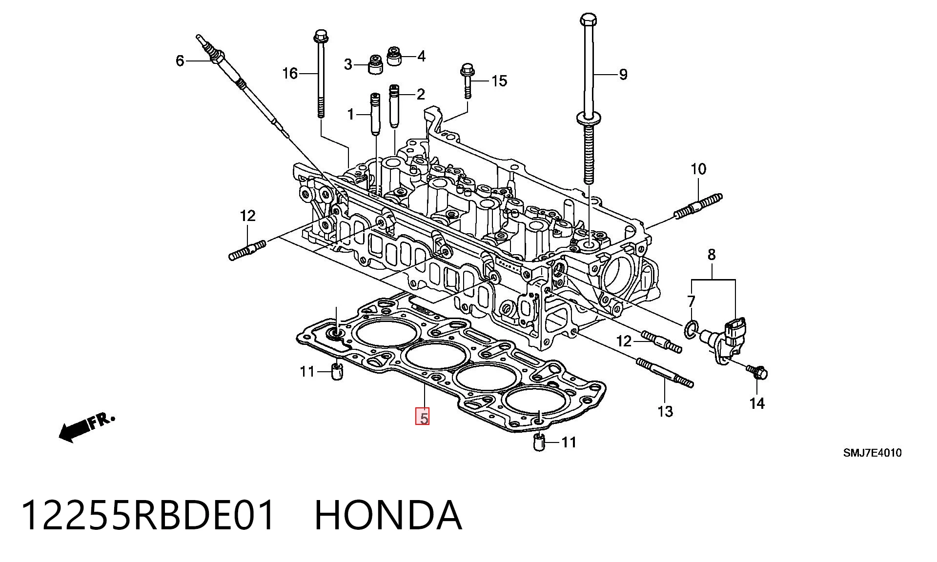 12255RBDE01 Honda