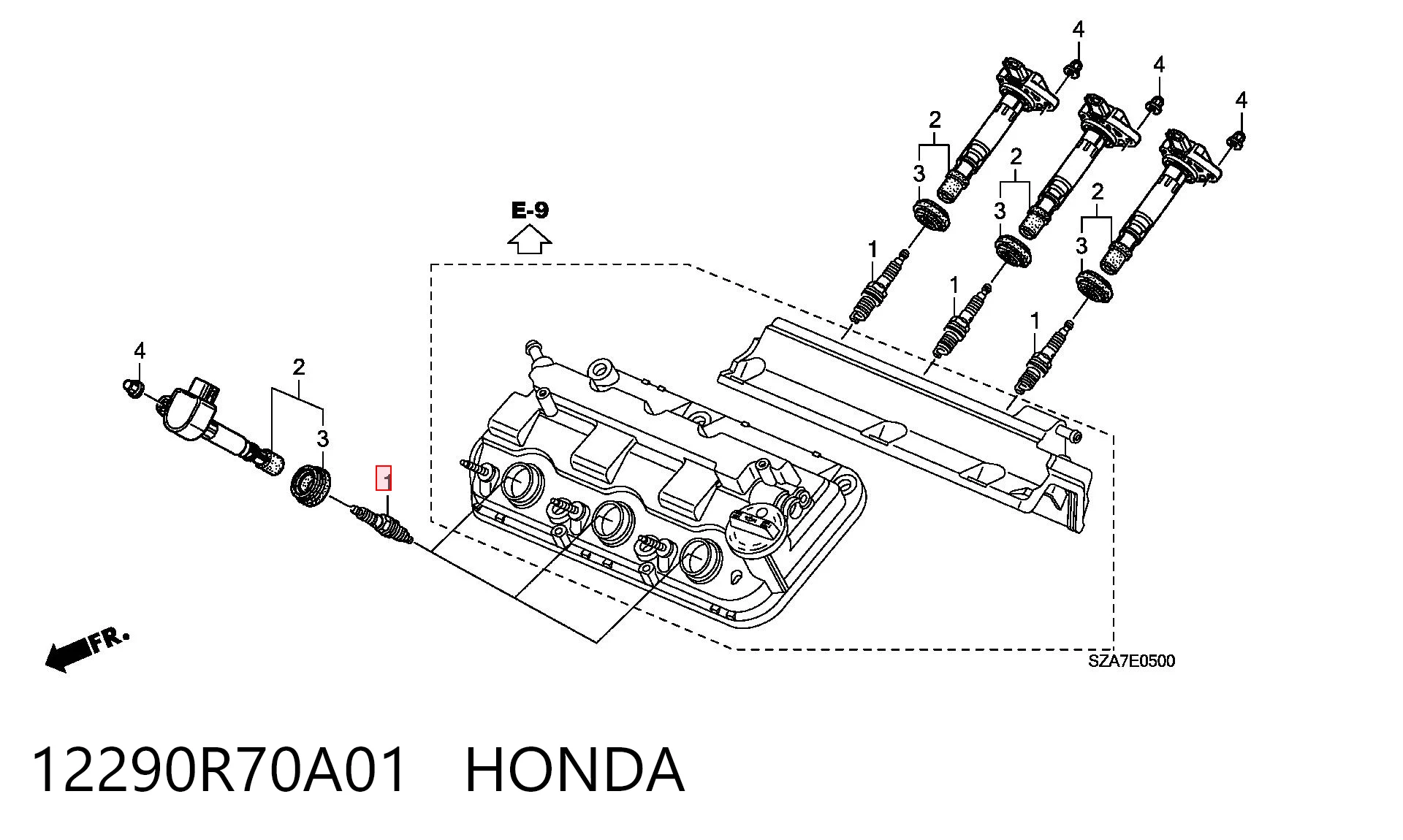 12290R70A01 Honda Vela de ignição