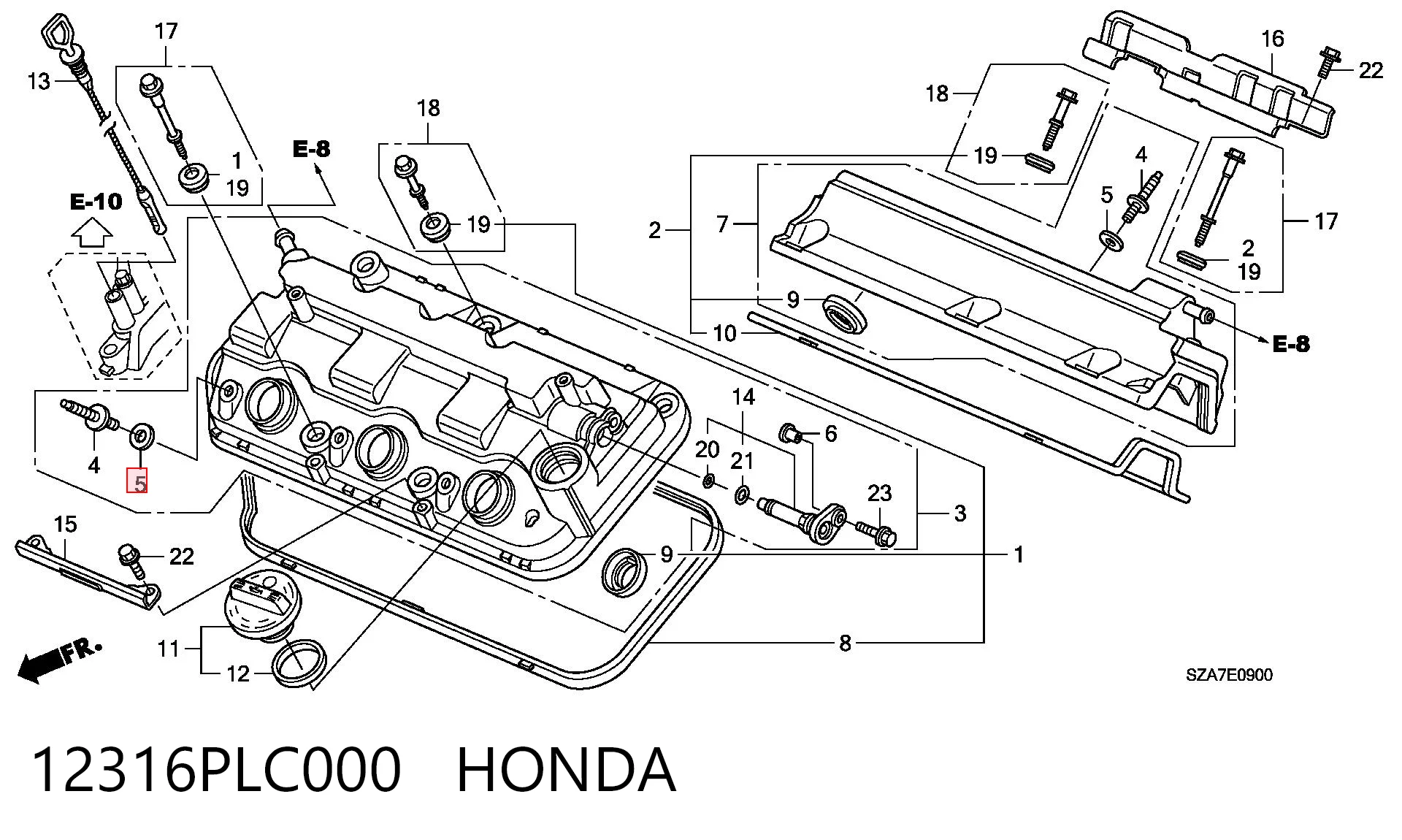12316PLC000 Honda 