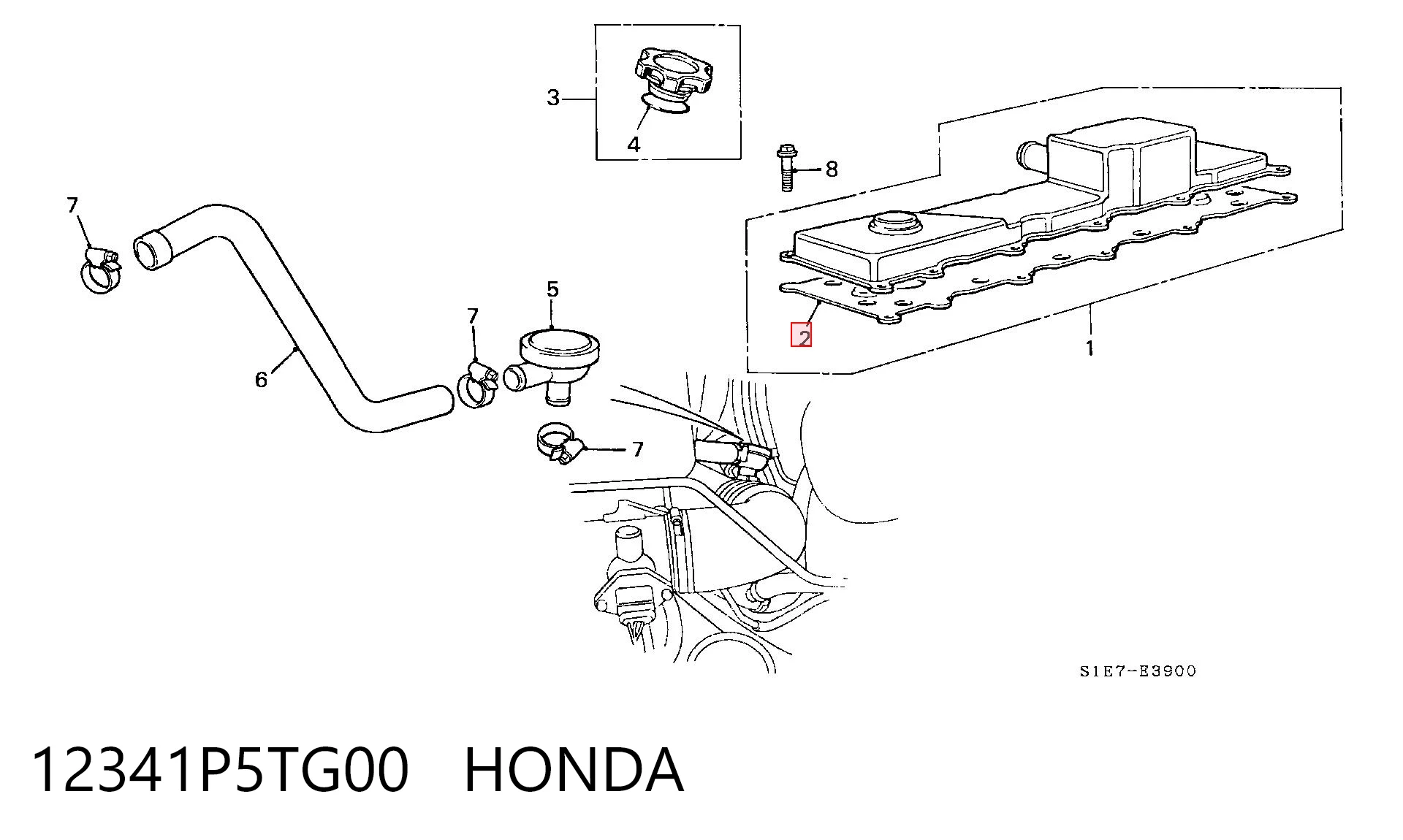 12341P5TG00 Honda