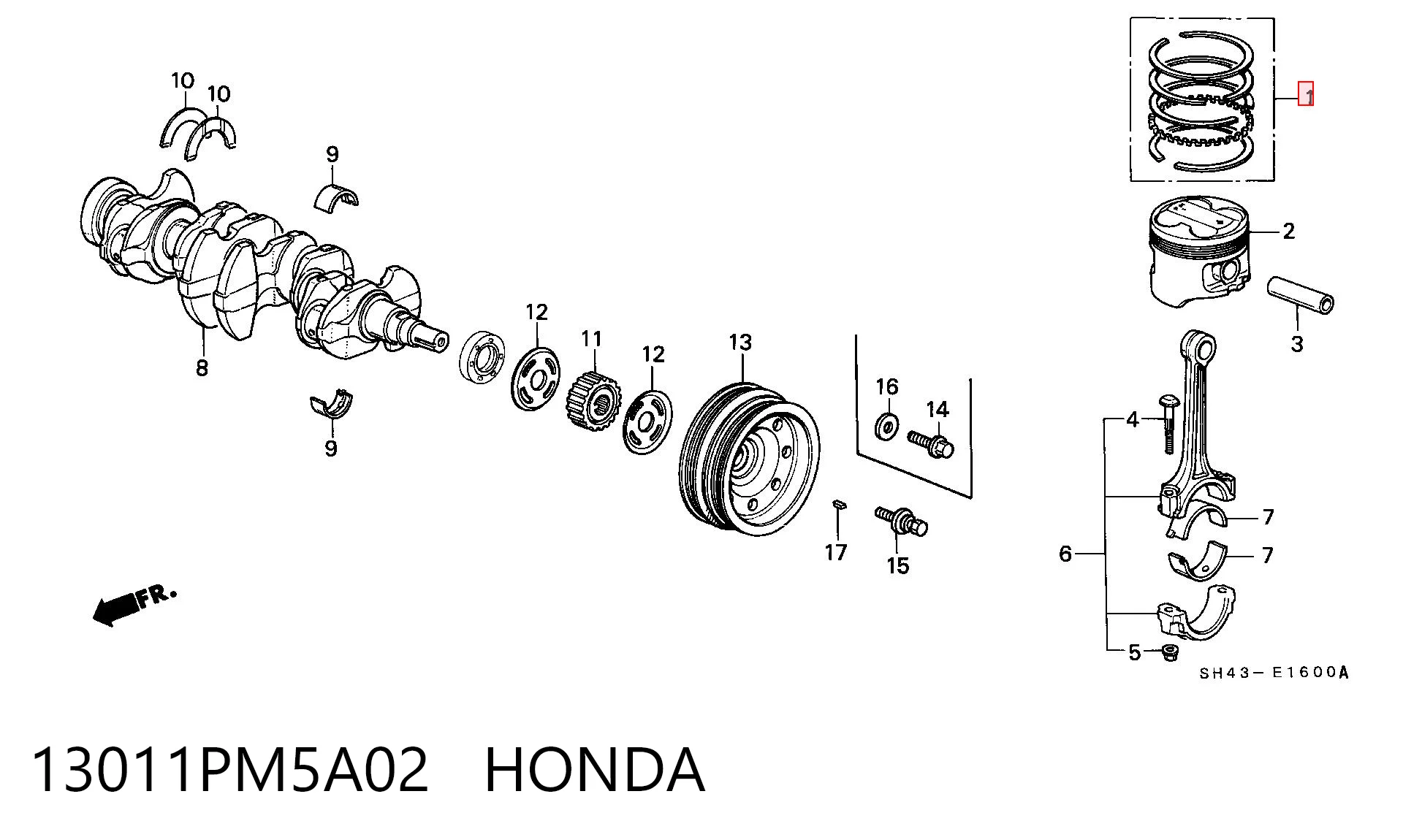 13011PM5A02 Honda