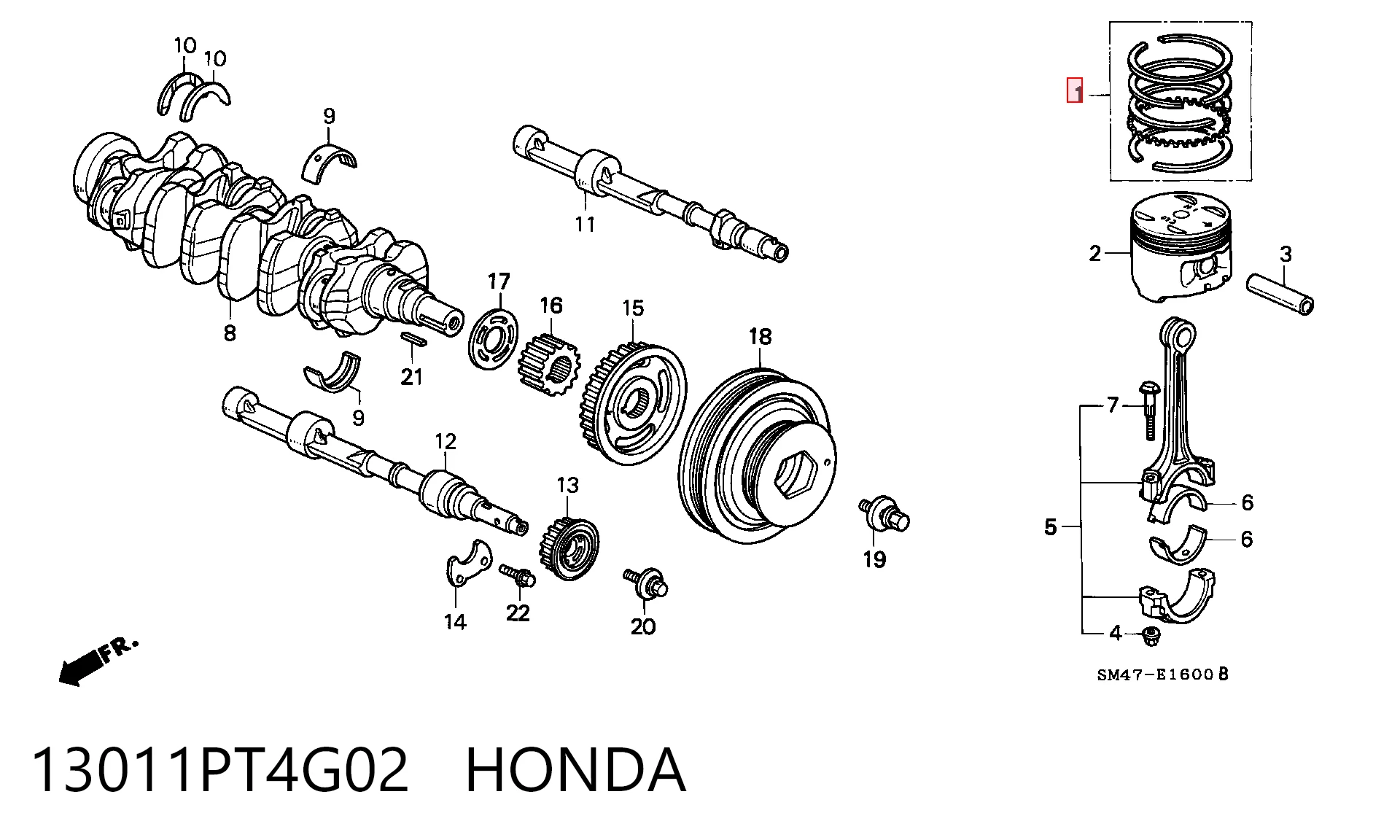 13011PT4G02 Honda