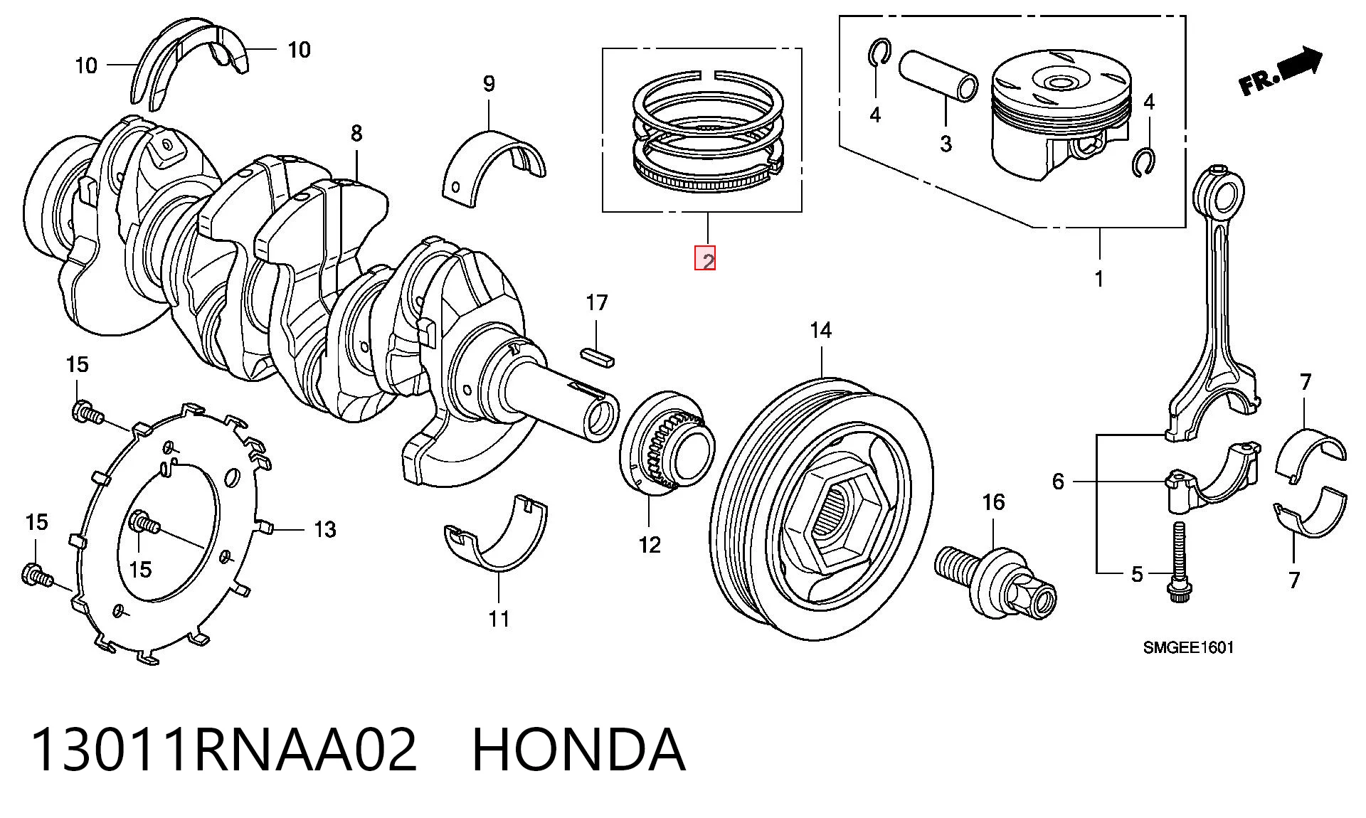 13011RNAA02 Honda