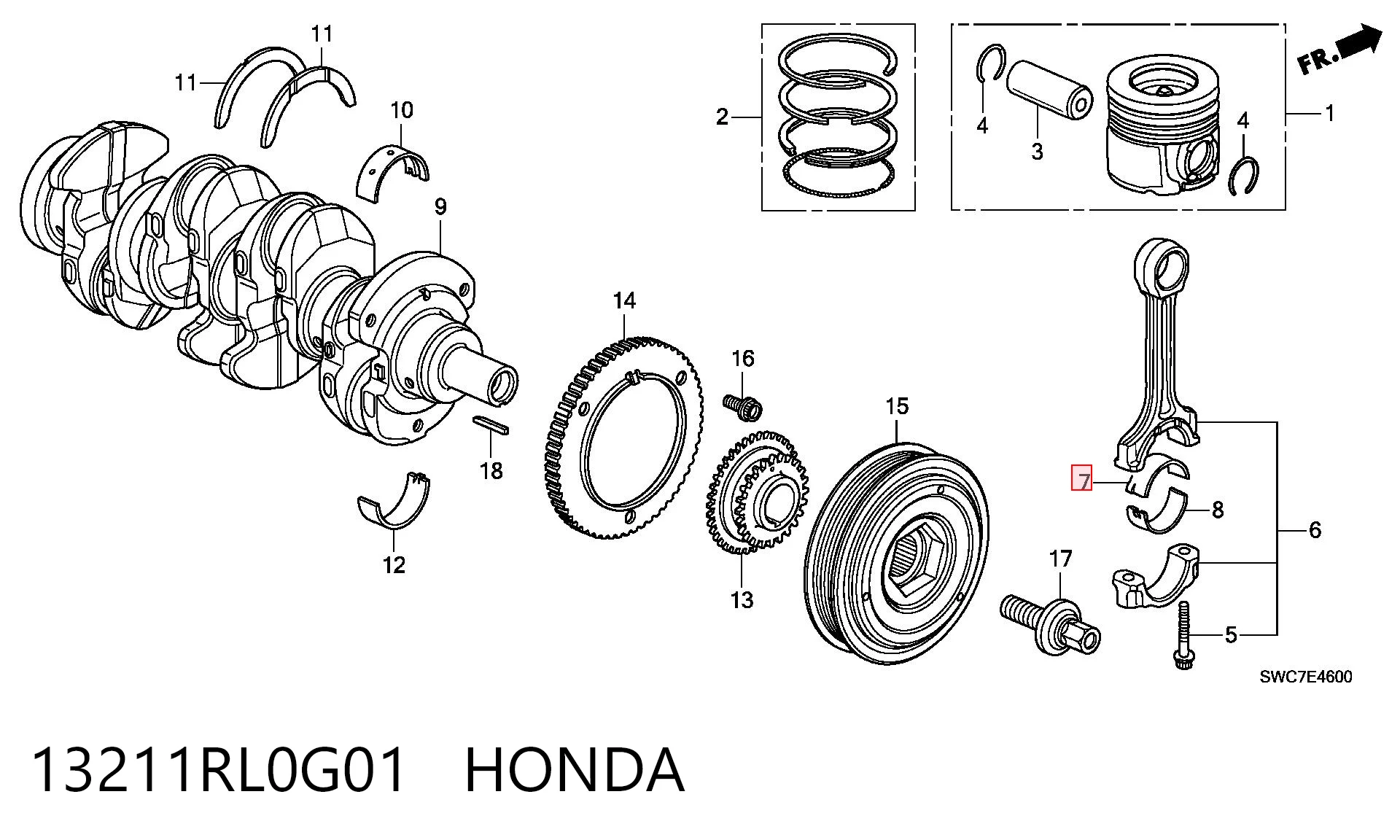 13211RL0G01 Honda