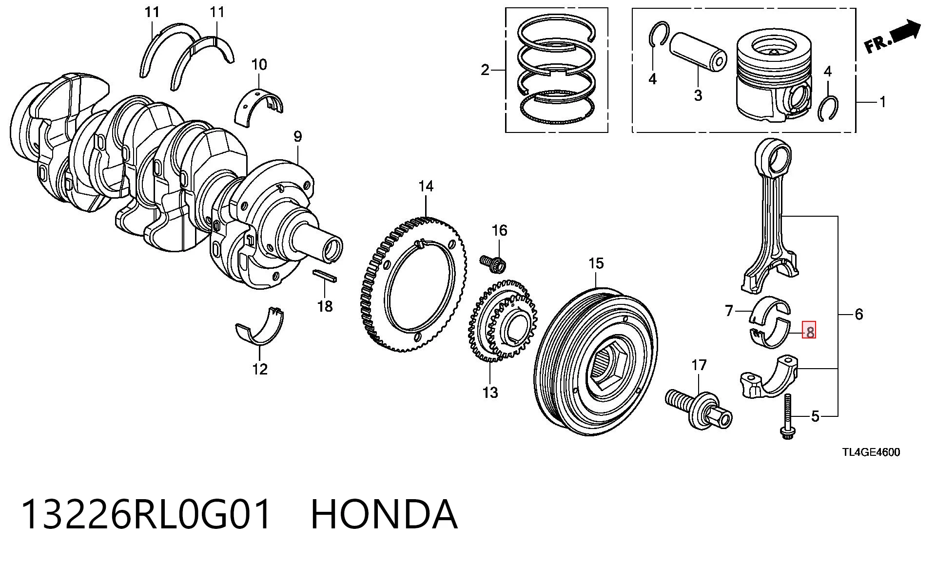 13226RL0G01 Honda