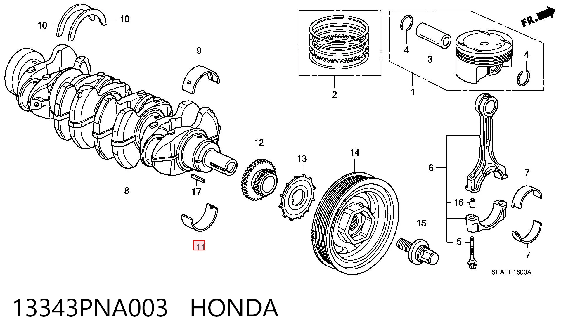 13343PNA003 Honda