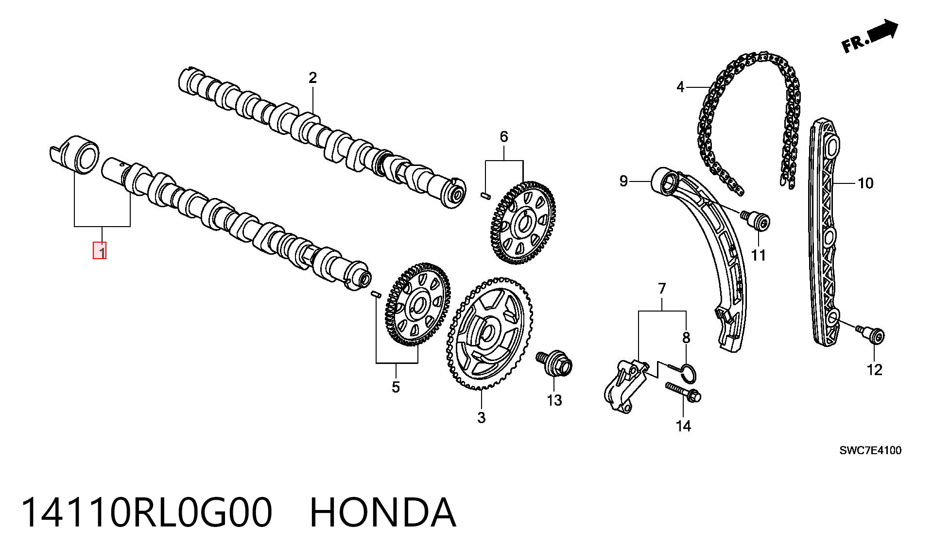 Árvore distribuidora de motor de admissão Honda CR-V RE ao melhor preço
