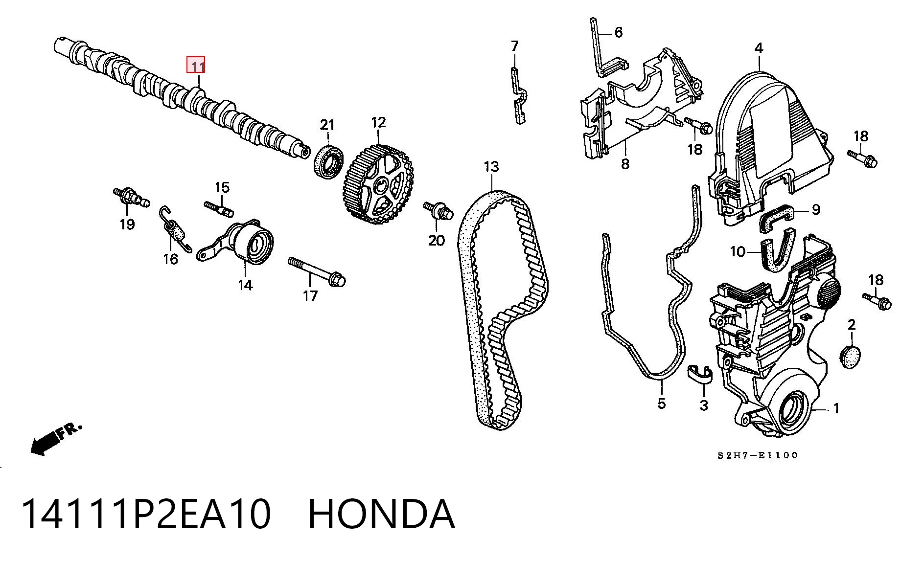 Árvore distribuidora de motor Honda HR-V  GH ao melhor preço