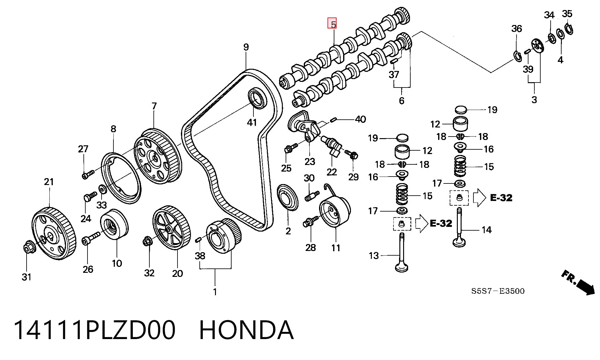 14111PLZD00 Honda
