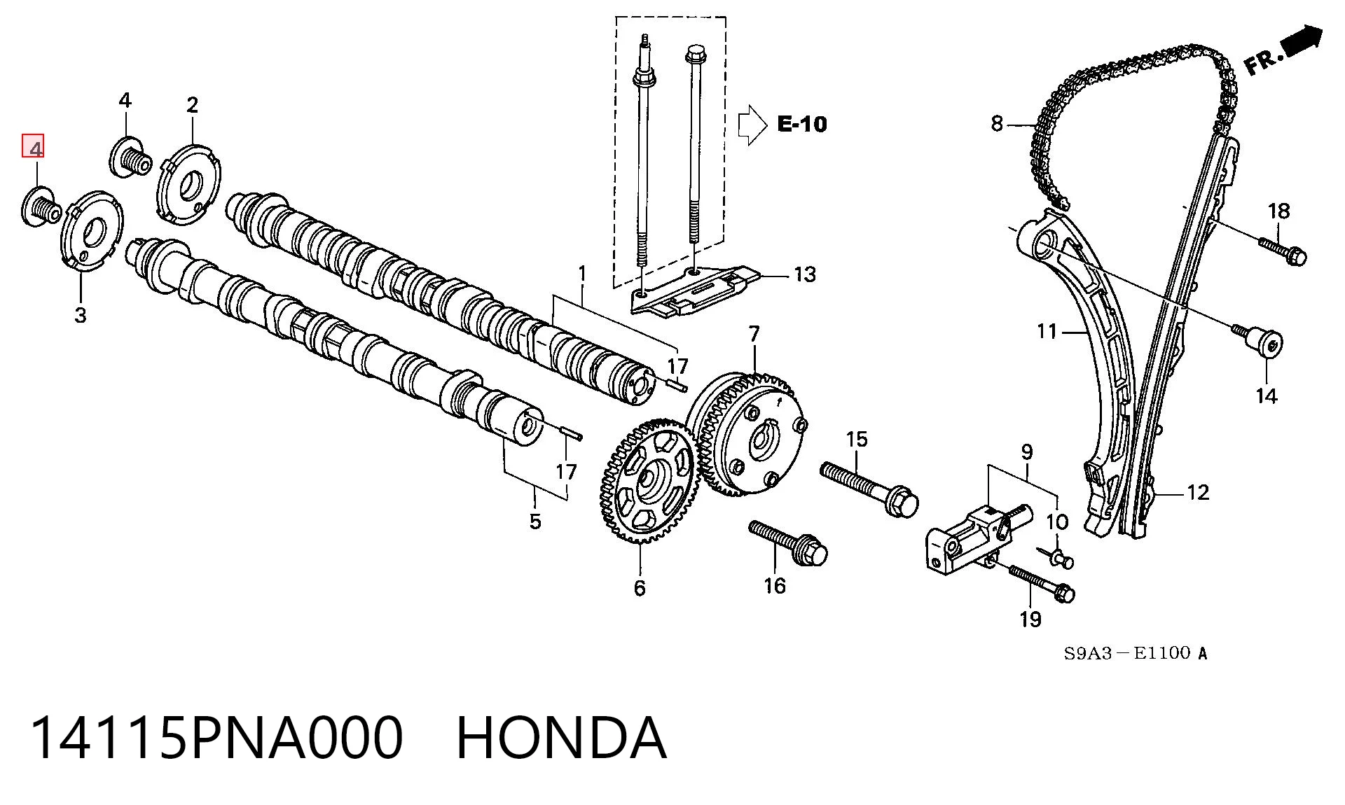 14115PNA000 Honda 