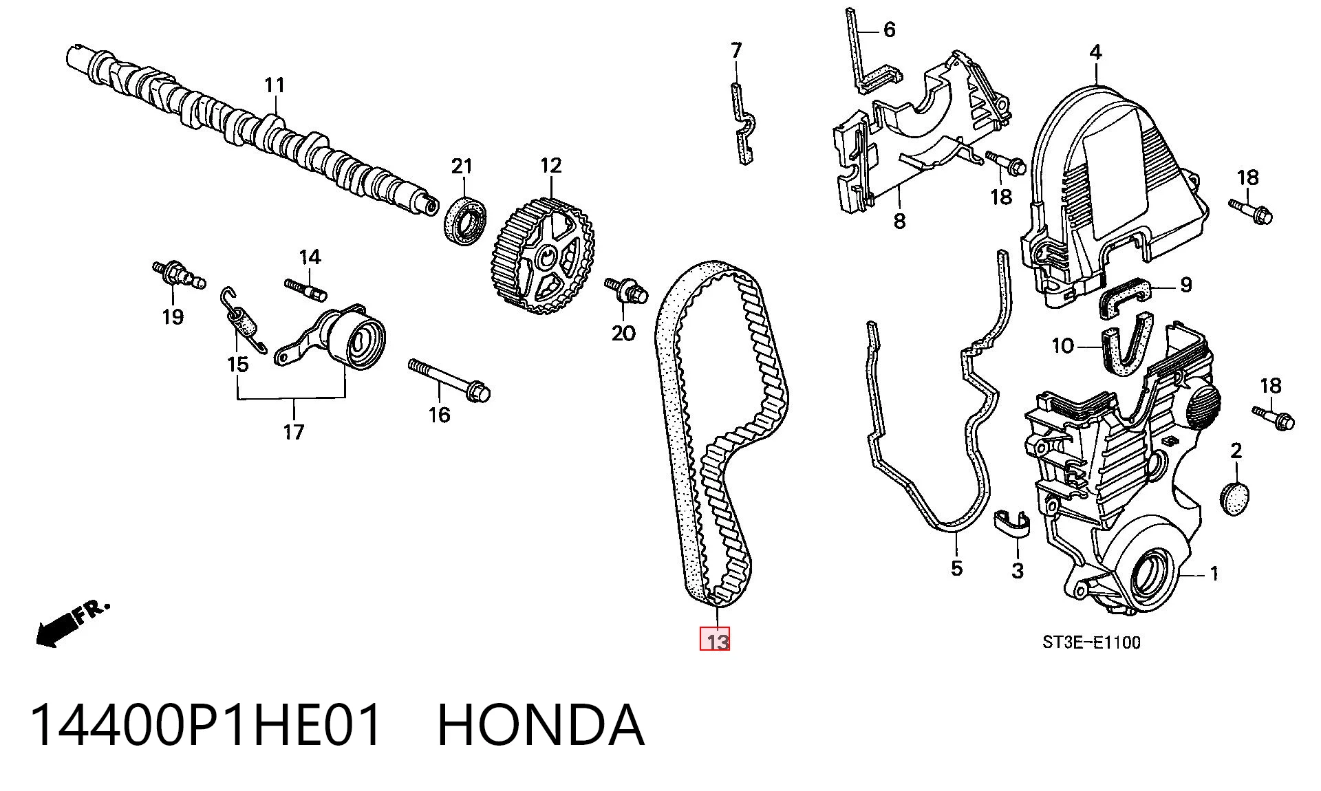 14400P1HE01 Honda