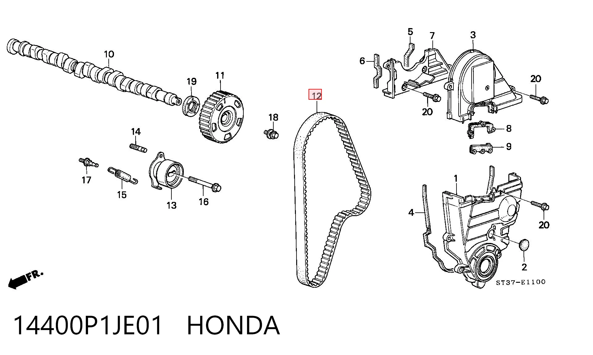 14400P1JE01 Honda