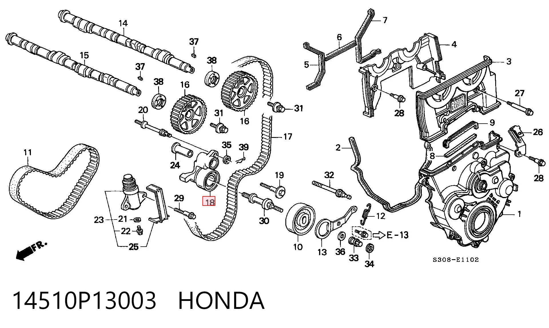 14510P13003 Honda