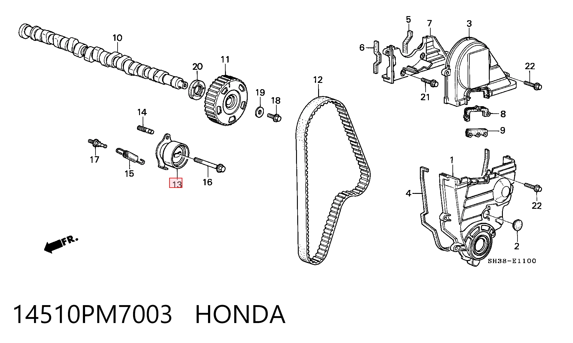 14510PM7003 Honda