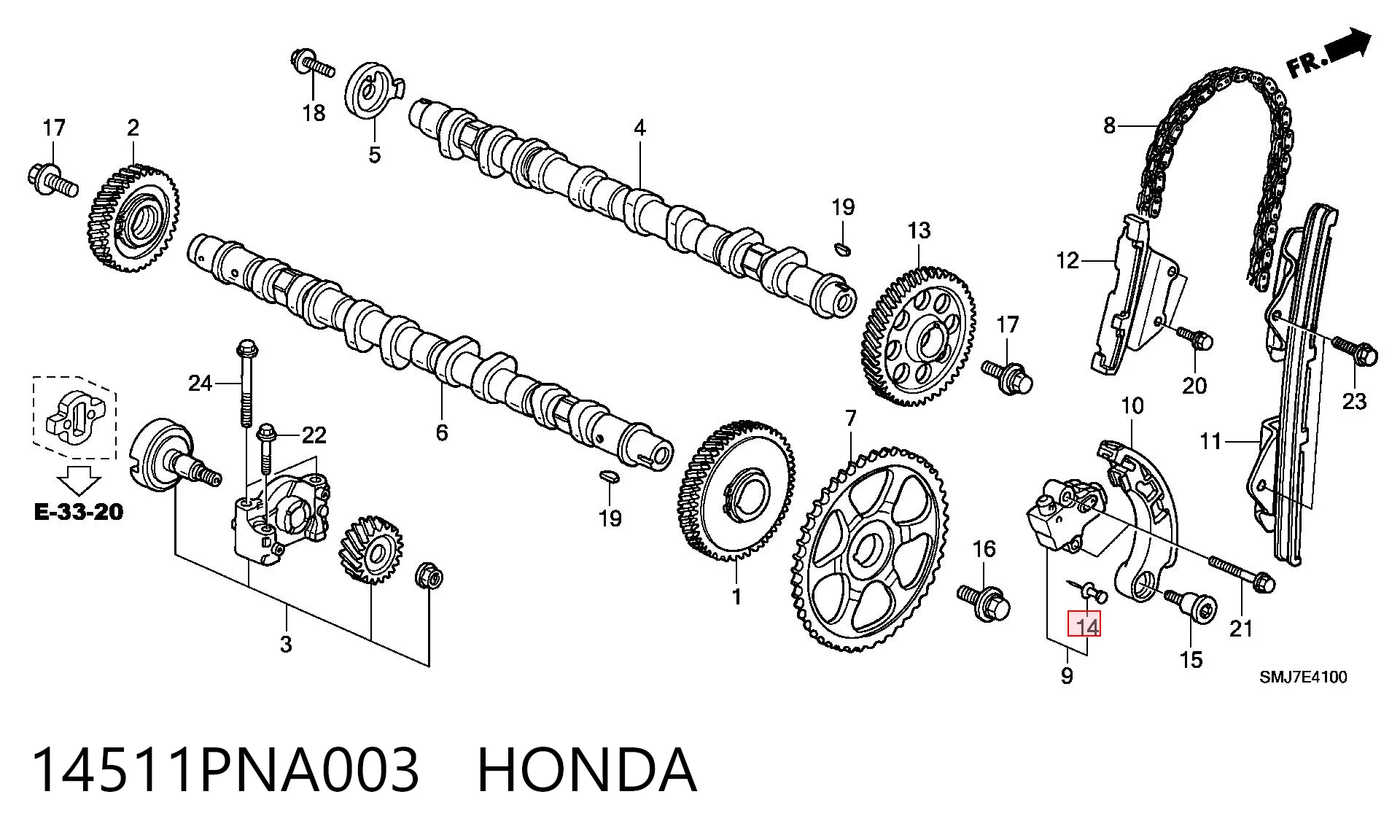 14511PNA003 Honda