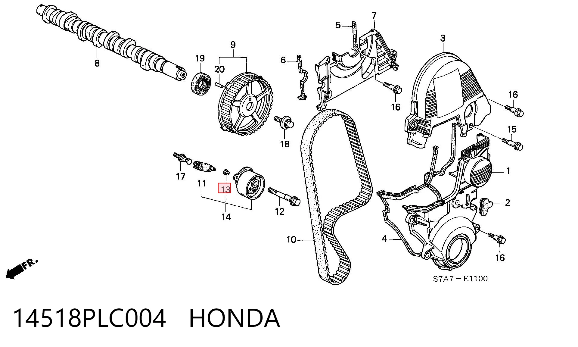 14518PLC004 Honda
