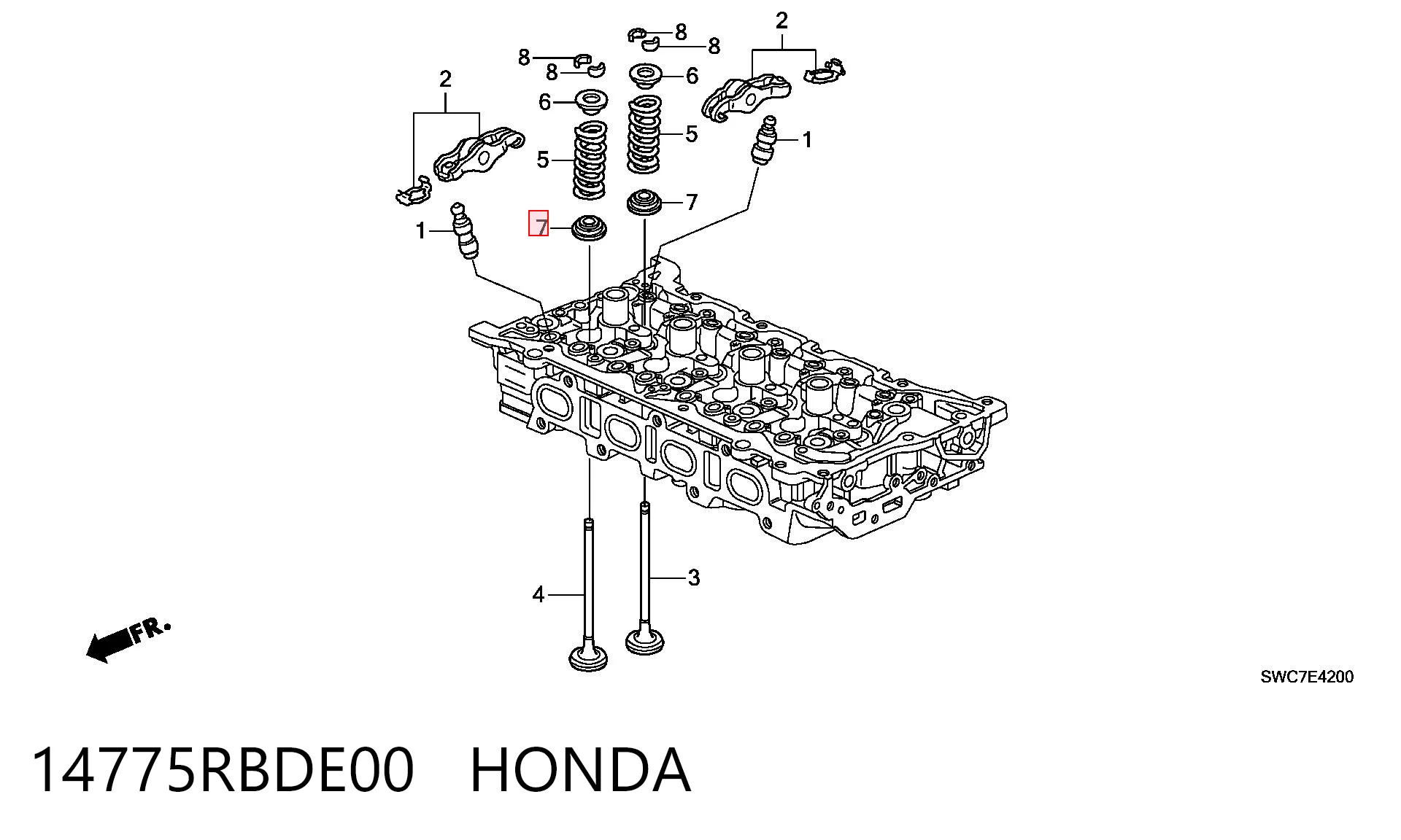 14775RBDE00 Honda 