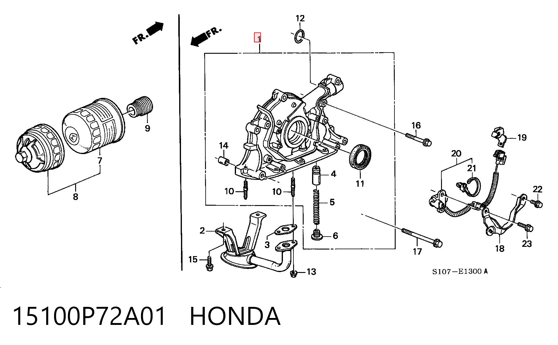 Bomba de óleo Honda Civic VI MB ao melhor preço