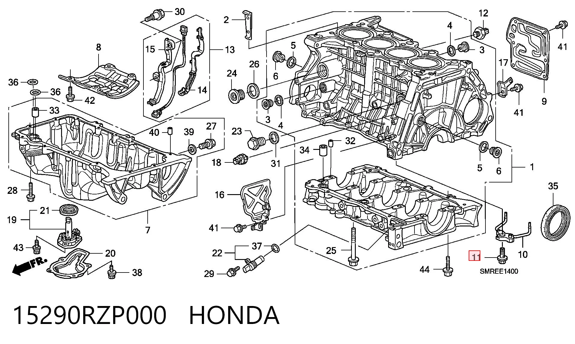 15290RZP000 Honda 