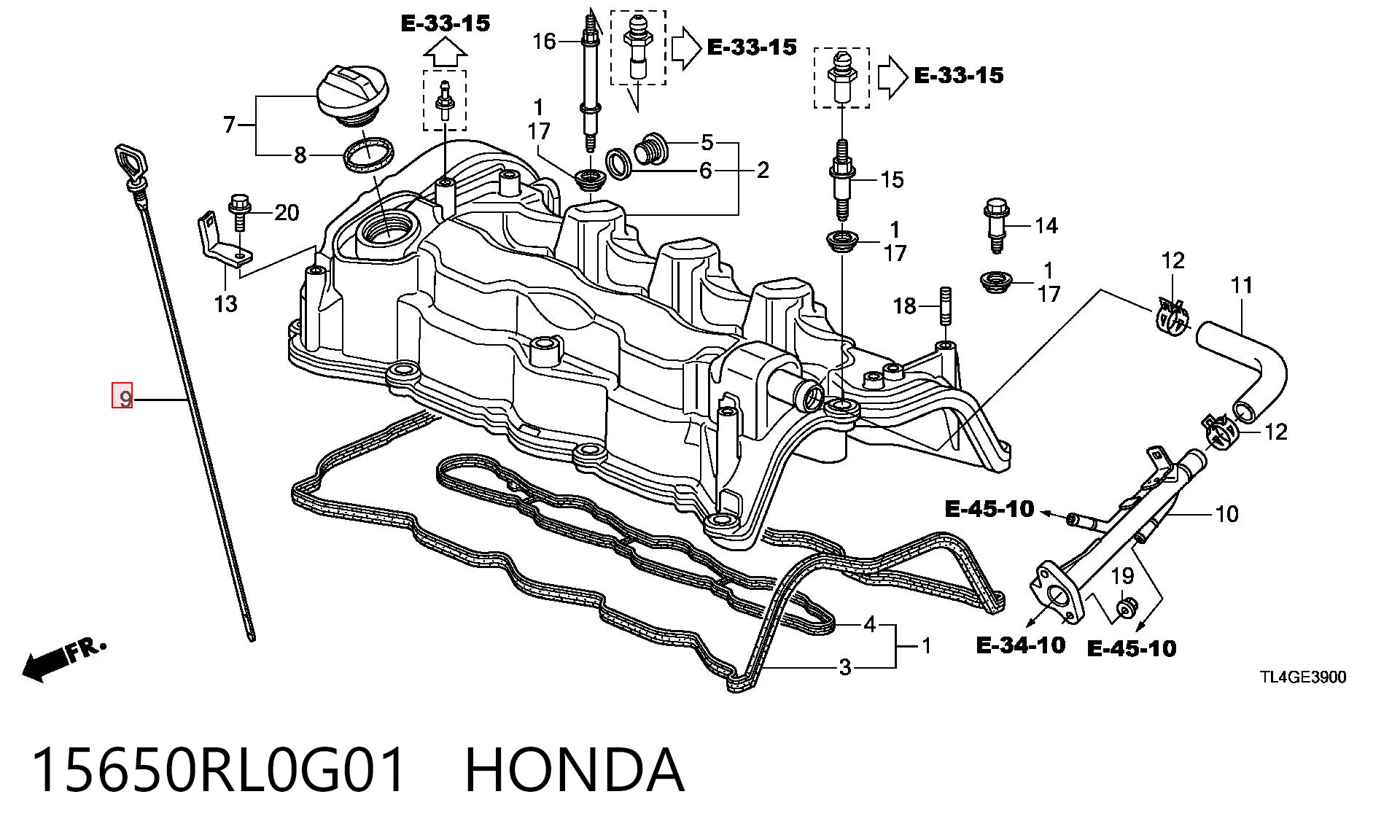 15650RL0G01 Honda