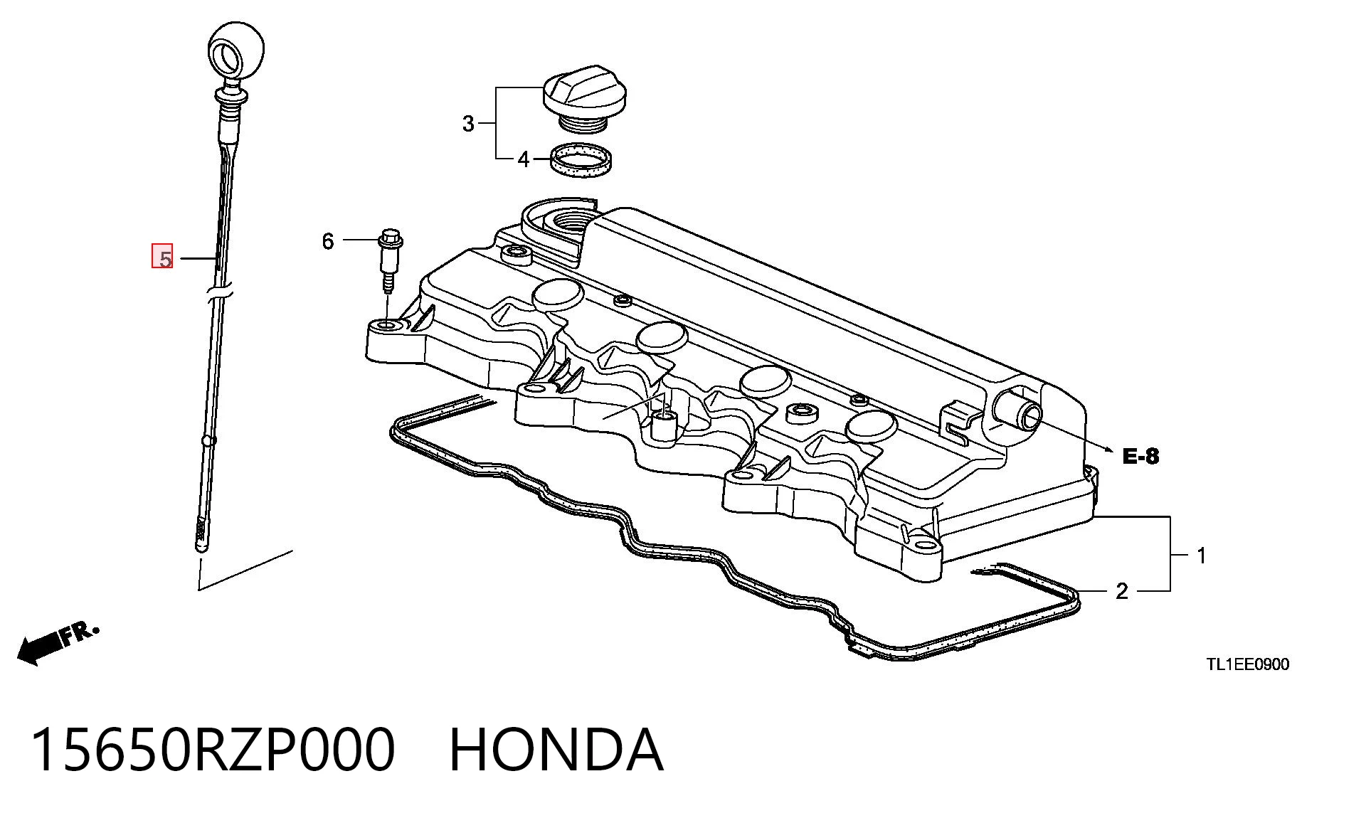 15650RZP000 Honda 
