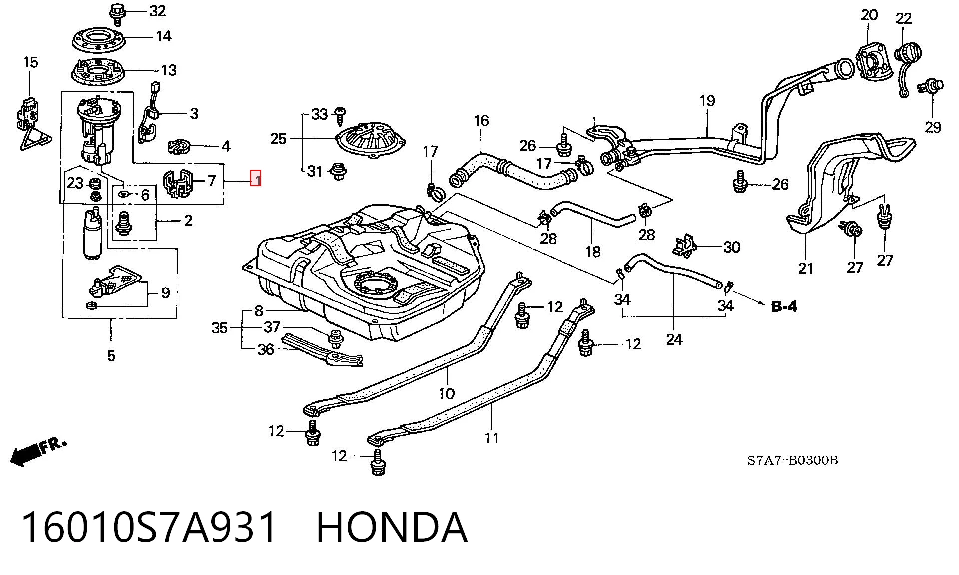 16010S7A931 Honda